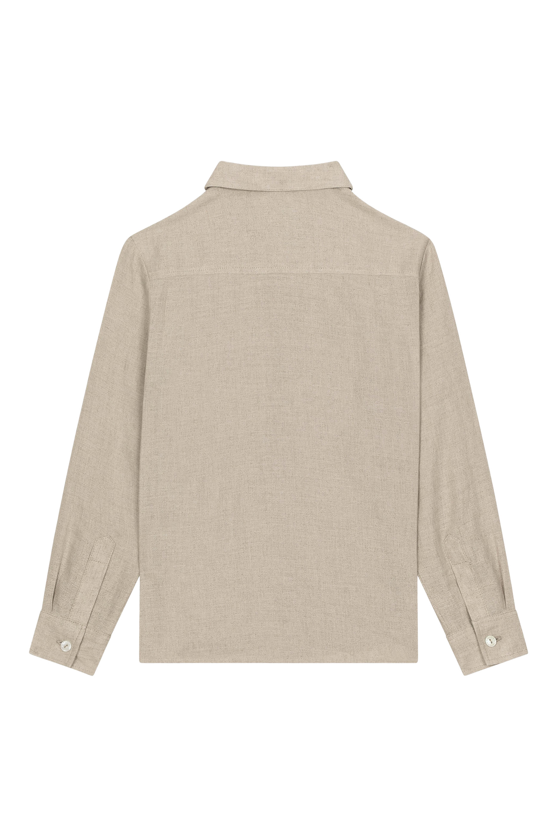 قميص كتان بشارة شعار الماركة للأطفال