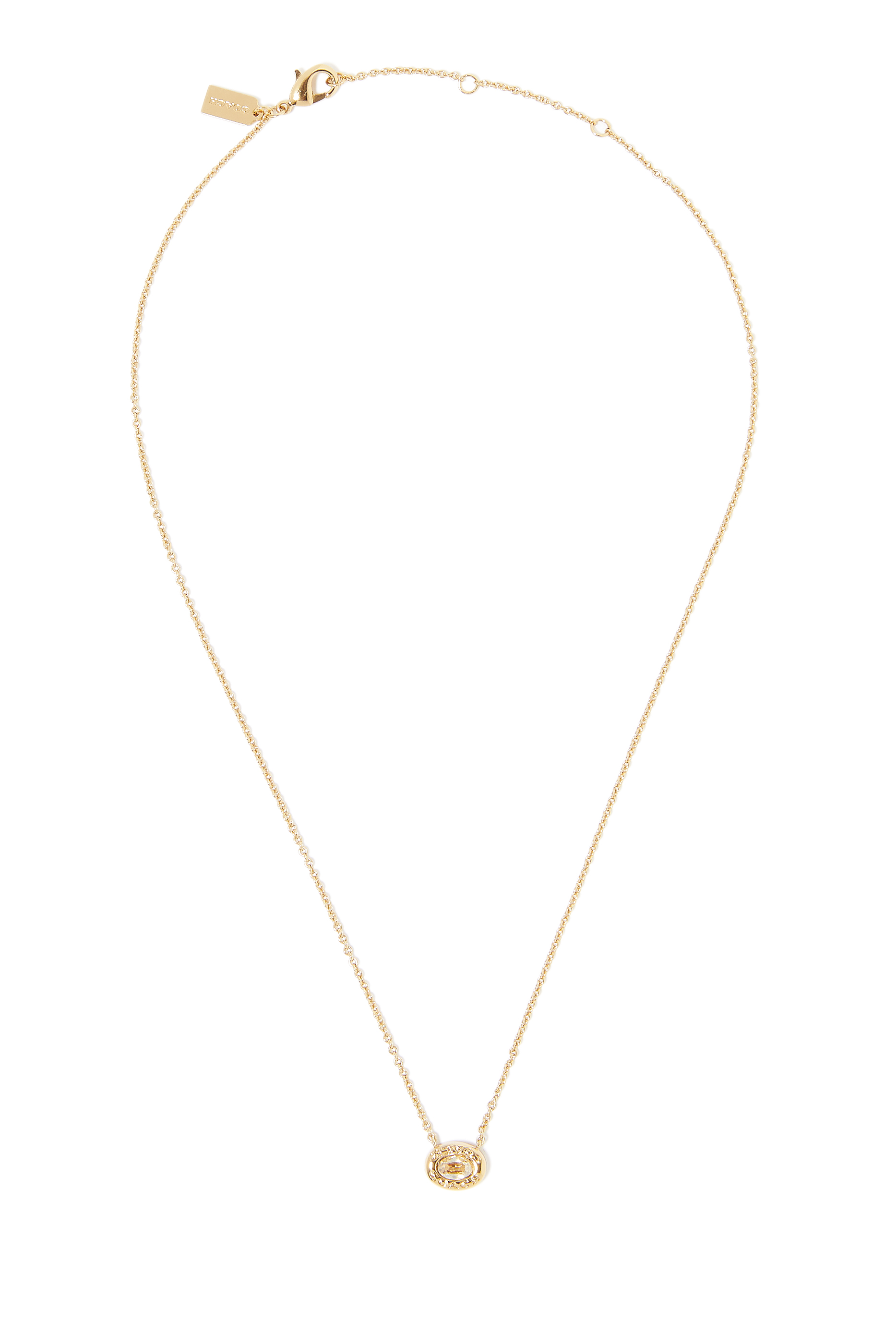 قلادة اوبن بدلاية بتصميم دائري مزينة بحجر