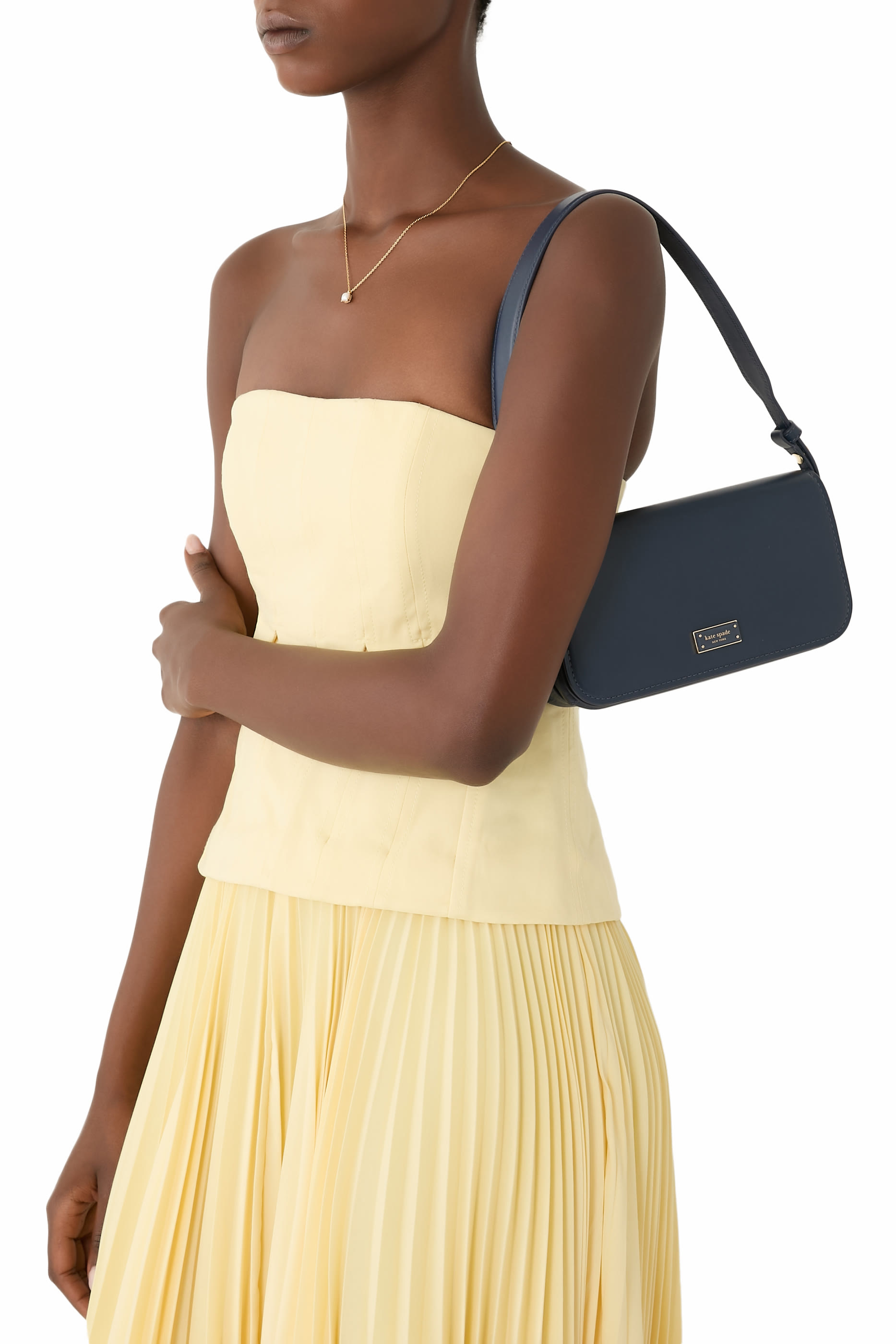 حقيبة كتف ليف جلد ناعم