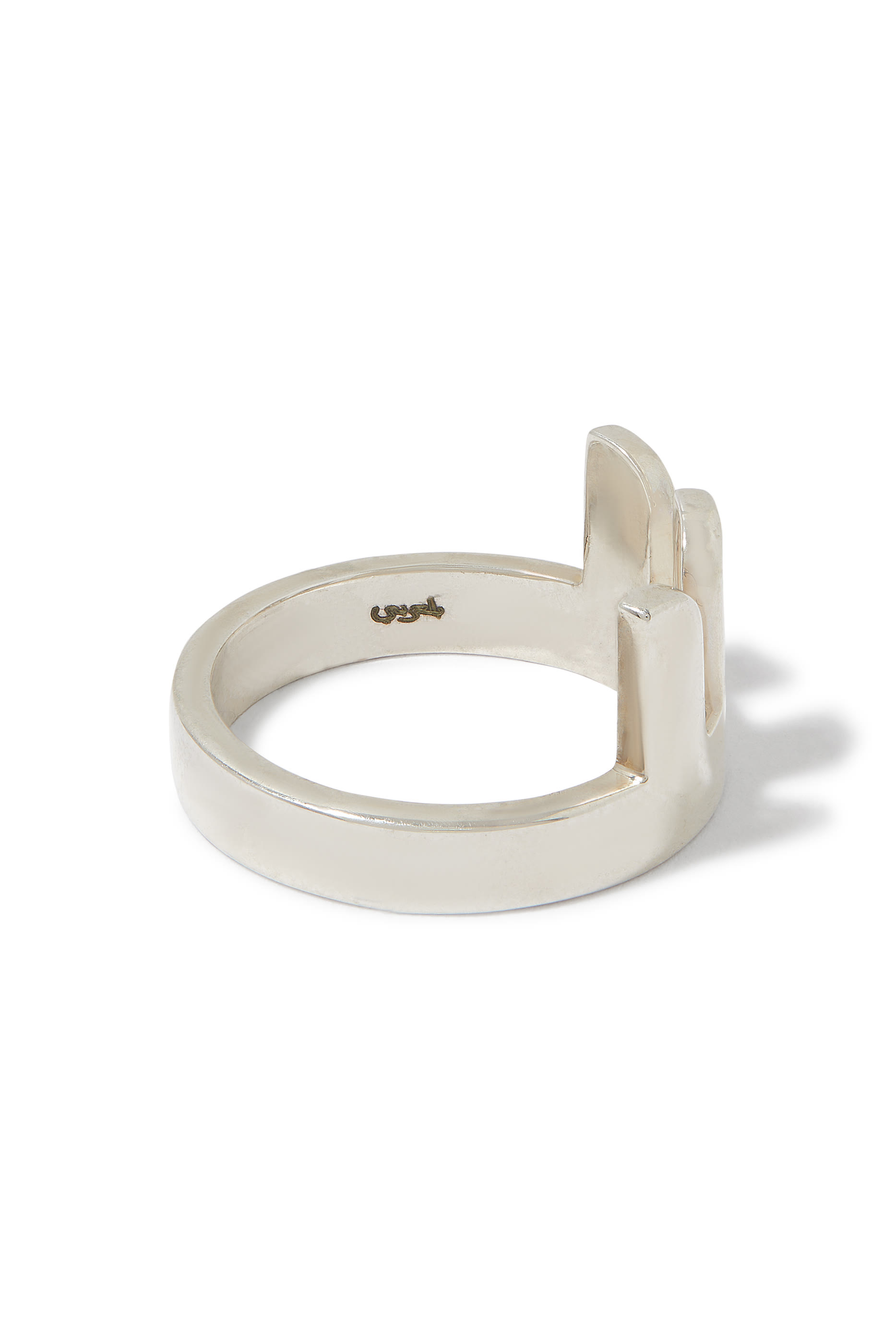 خاتم بتصميم حرف س فضة إسترلينية