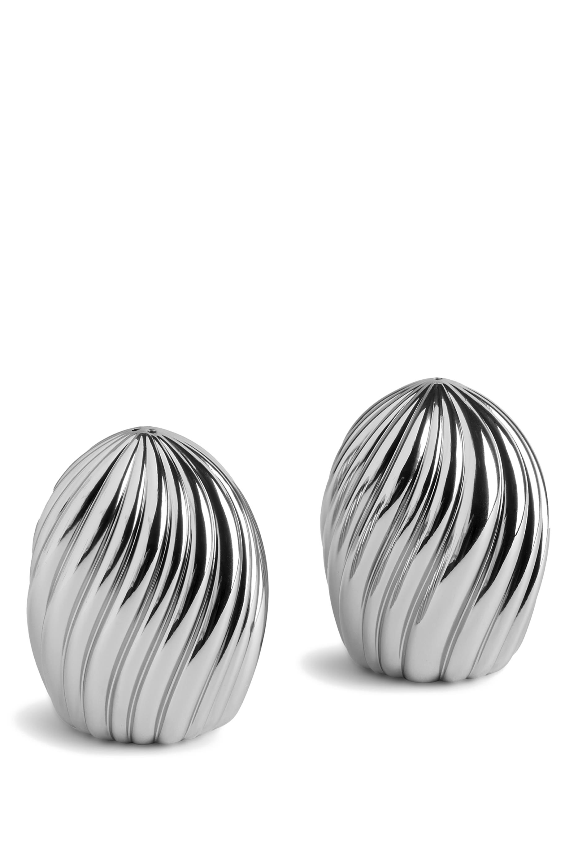 مجموعة مملحة ومبهرة بتصميم مموج بلاتينوم، قطعتين