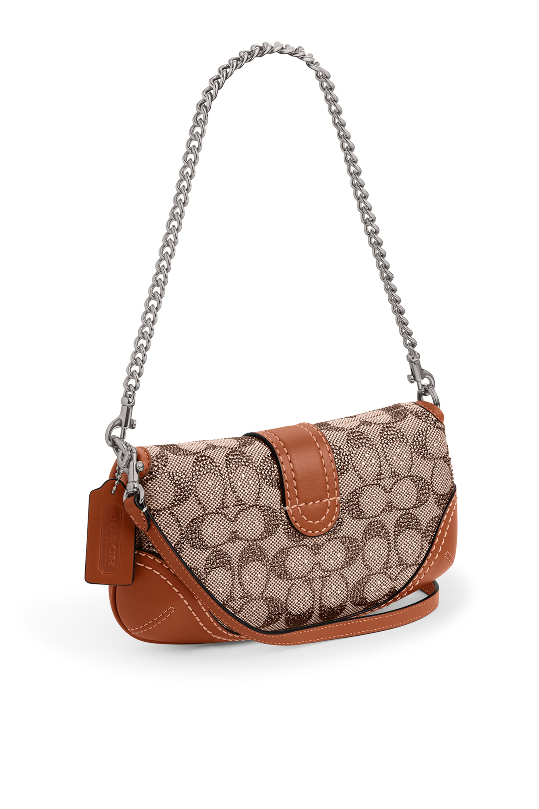 حقيبة سوهو 25 مزينة بكريستال