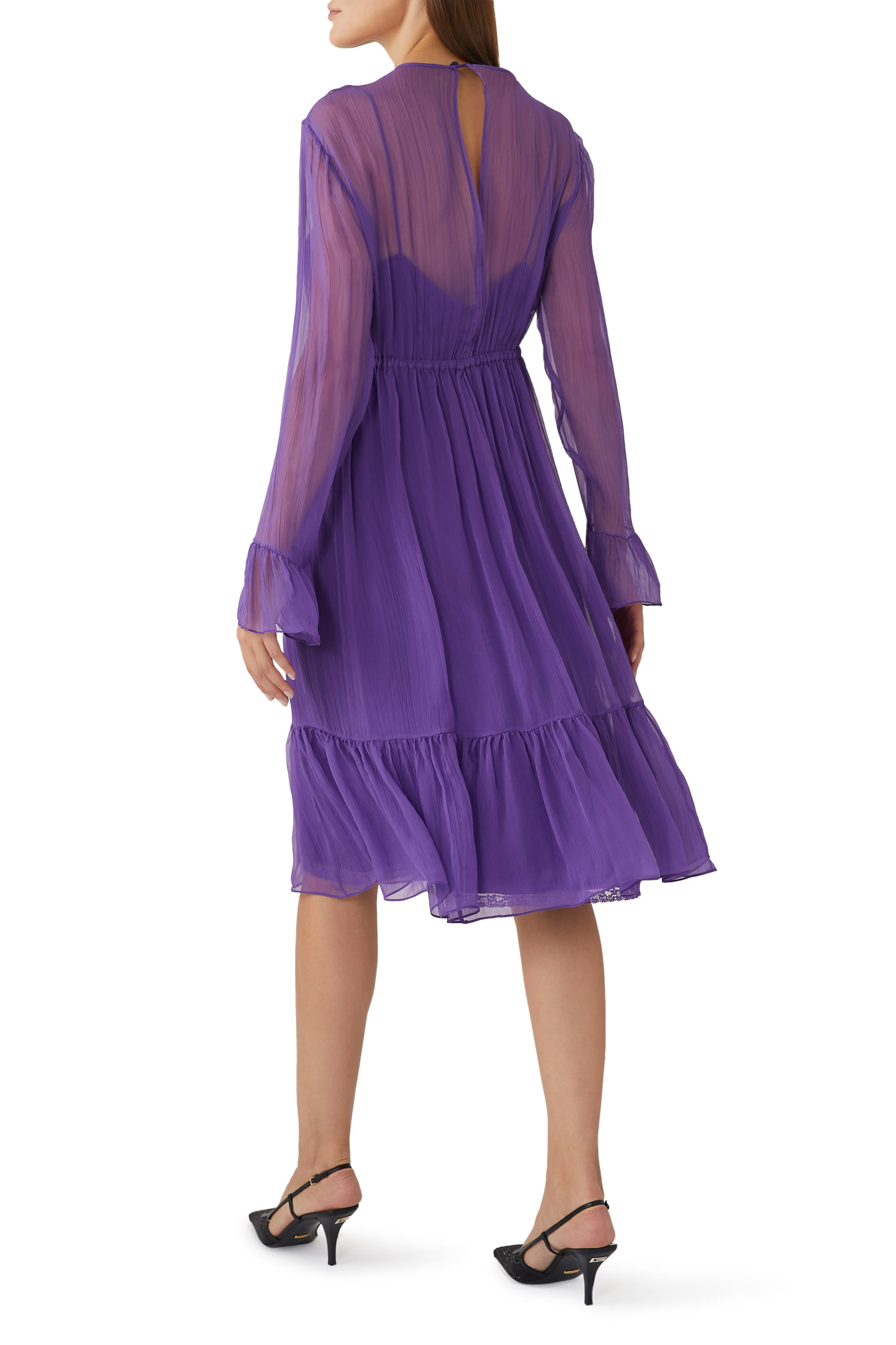 فستان حرير شيفون