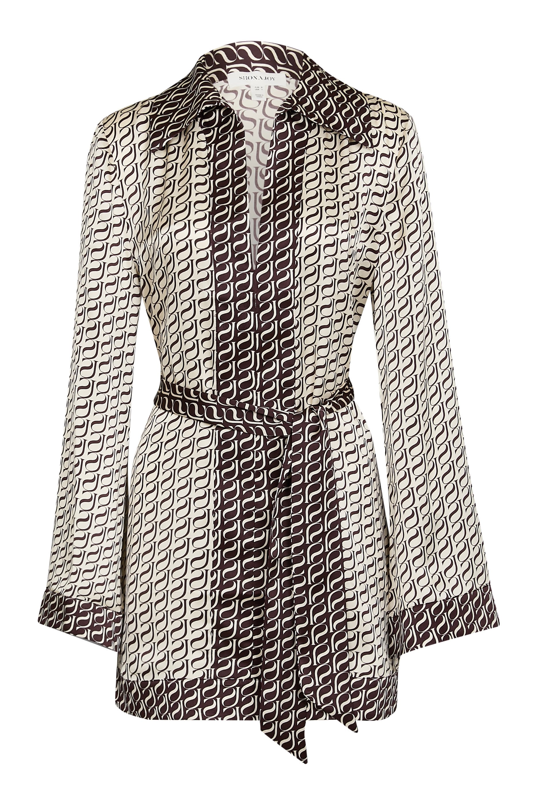 فستان قصير متباين بحروف شعار الماركة