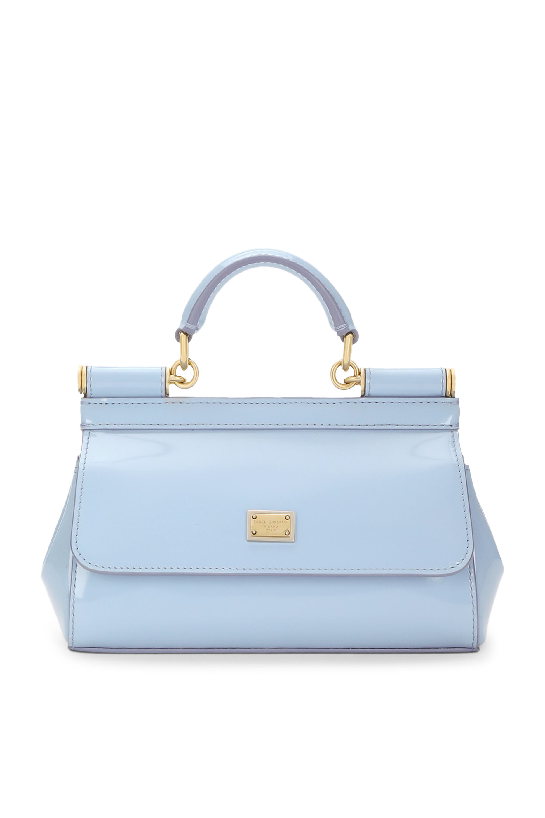 حقيبة يد سيسلي صغيرة جلد عجل لامع