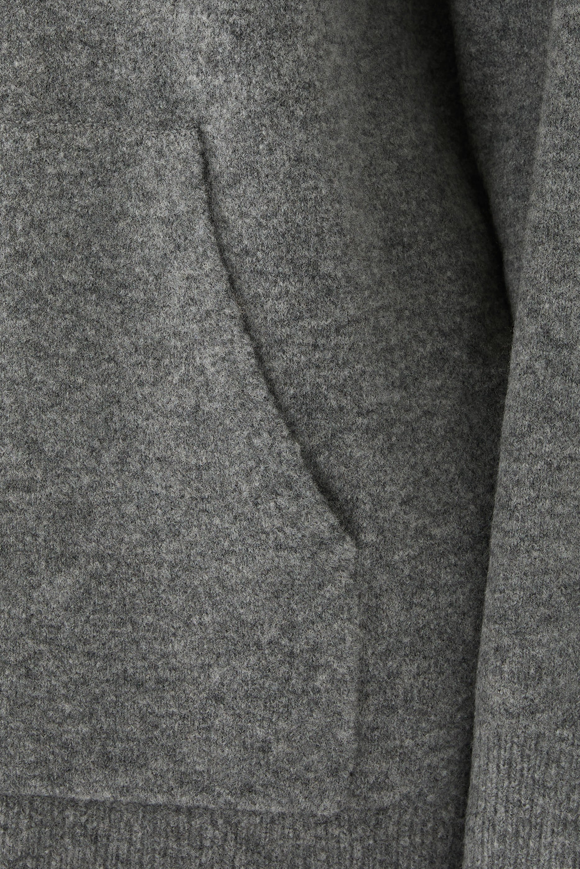 هودي مزيج نسيج صوف وكشمير