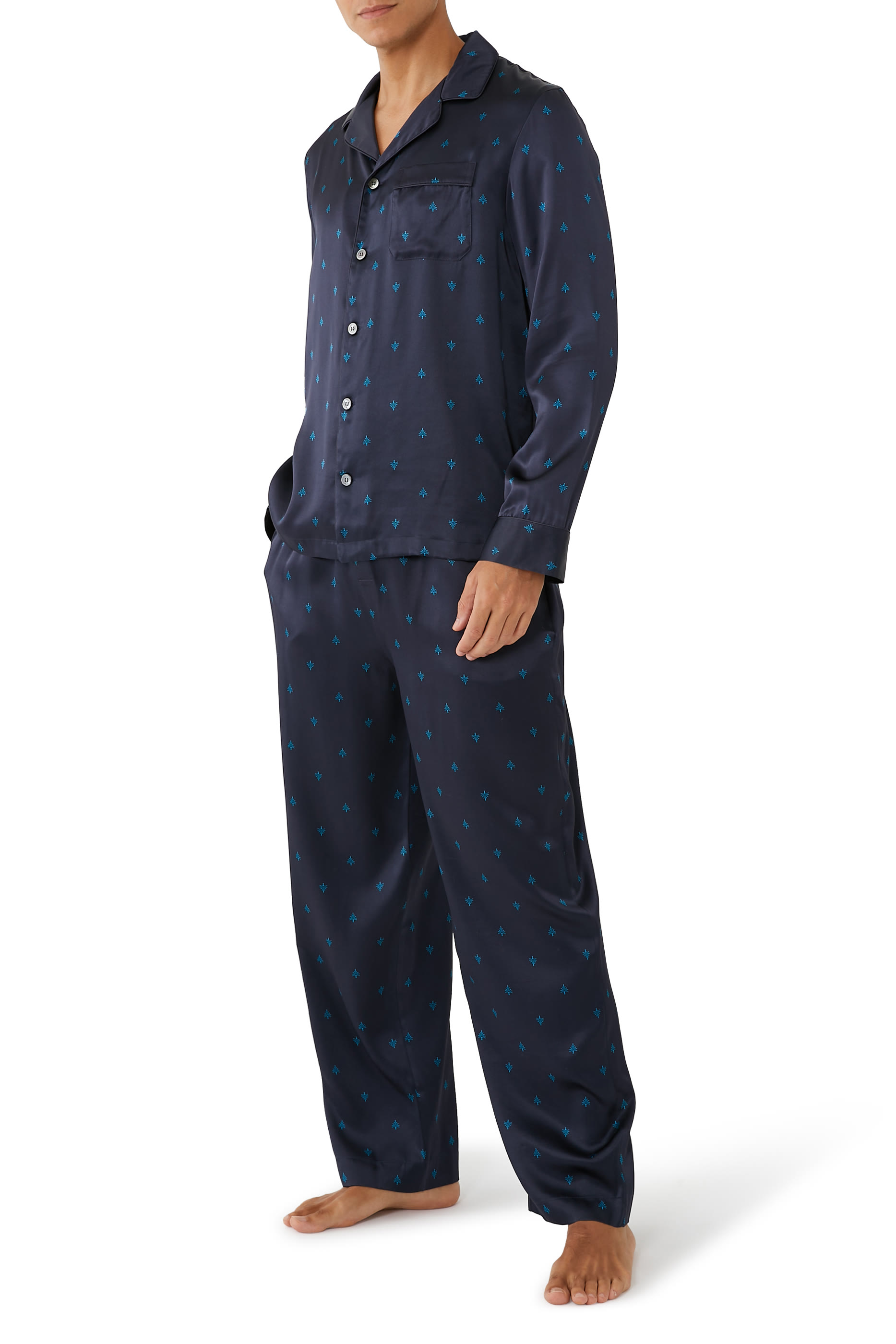 طقم بيجاما حرير