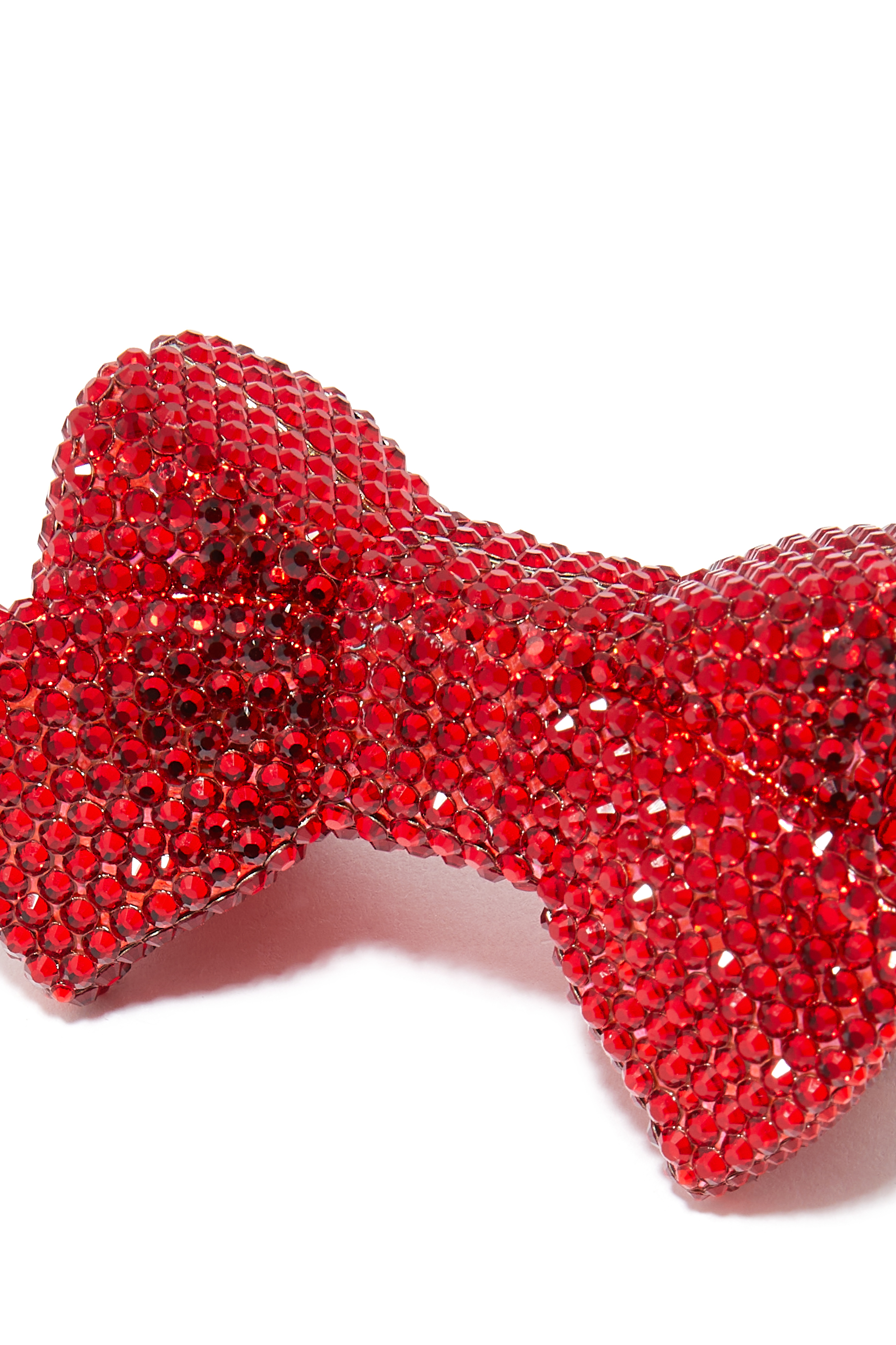 علبة أقراص دواء بتصميم ربطة فيونكة مرصع بالكريستال