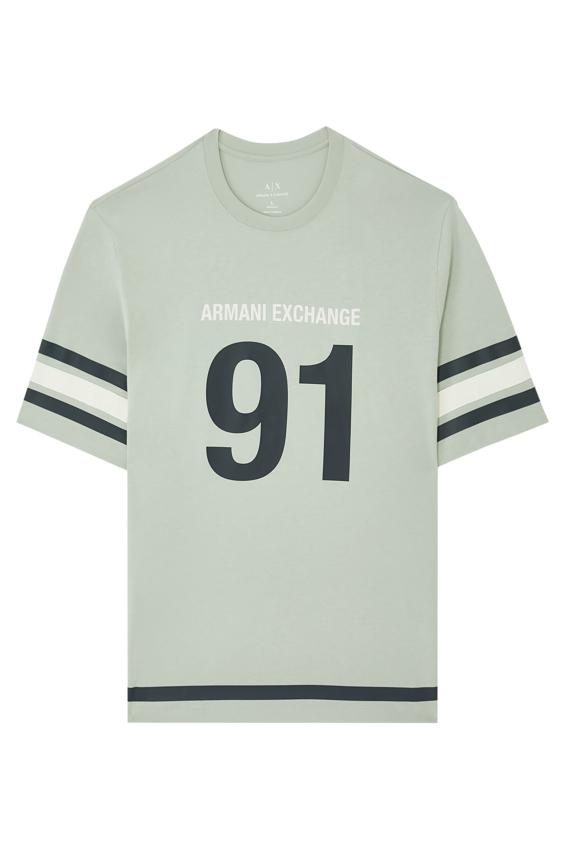 تيشيرت مارينا 91 بأكمام قصيرة وشعار الماركة