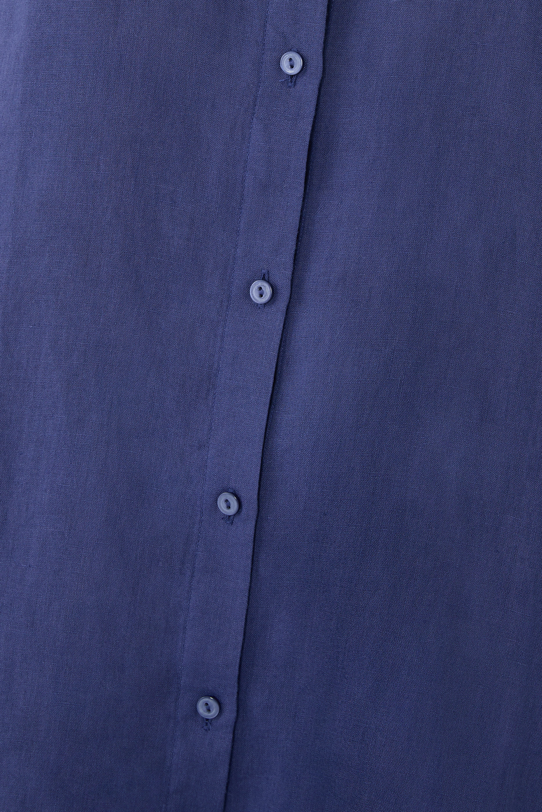 قميص بياقة كلاسسيكية كتان منديل عضوي