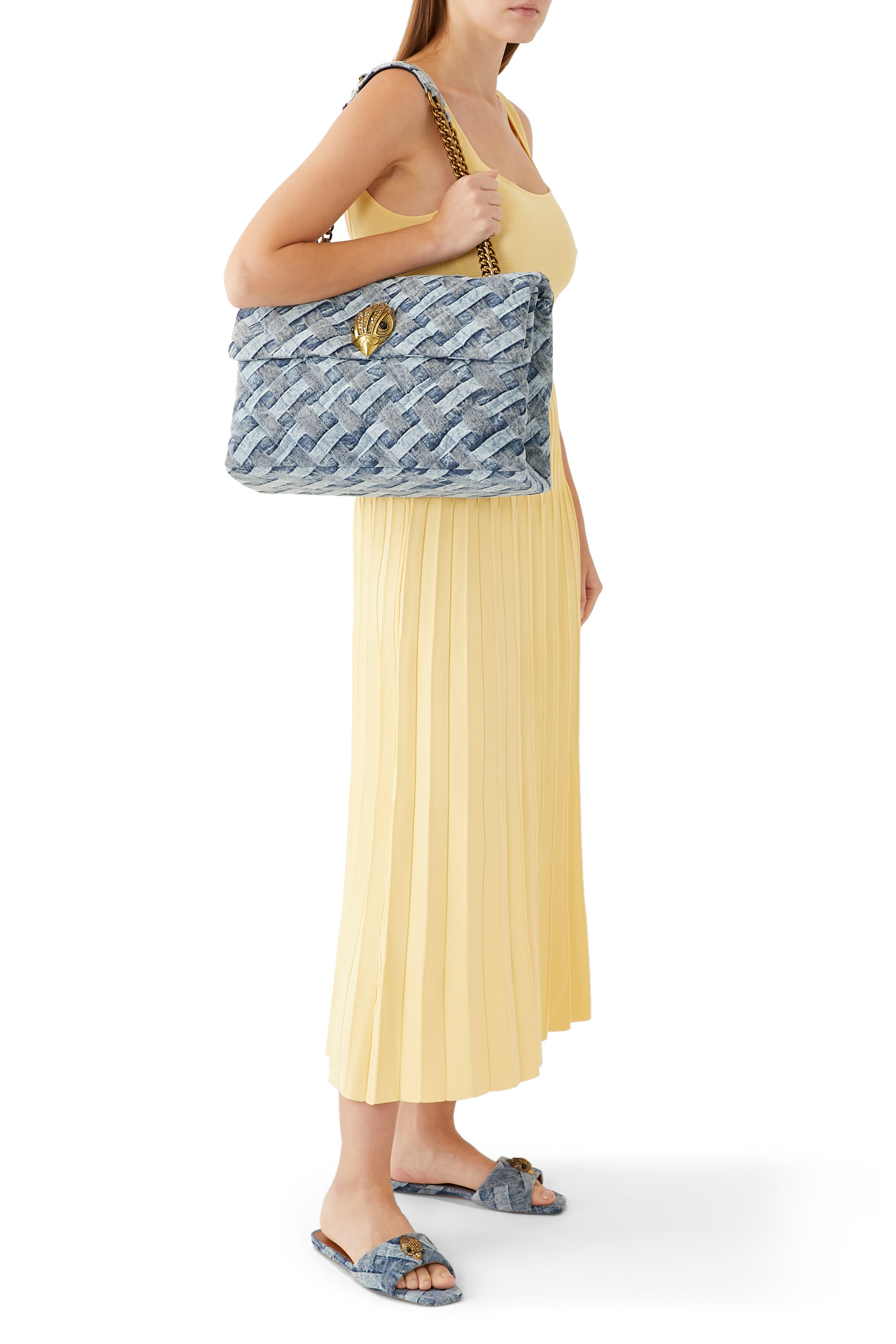 صندل كنسينغتون بنعل مسطح دنيم