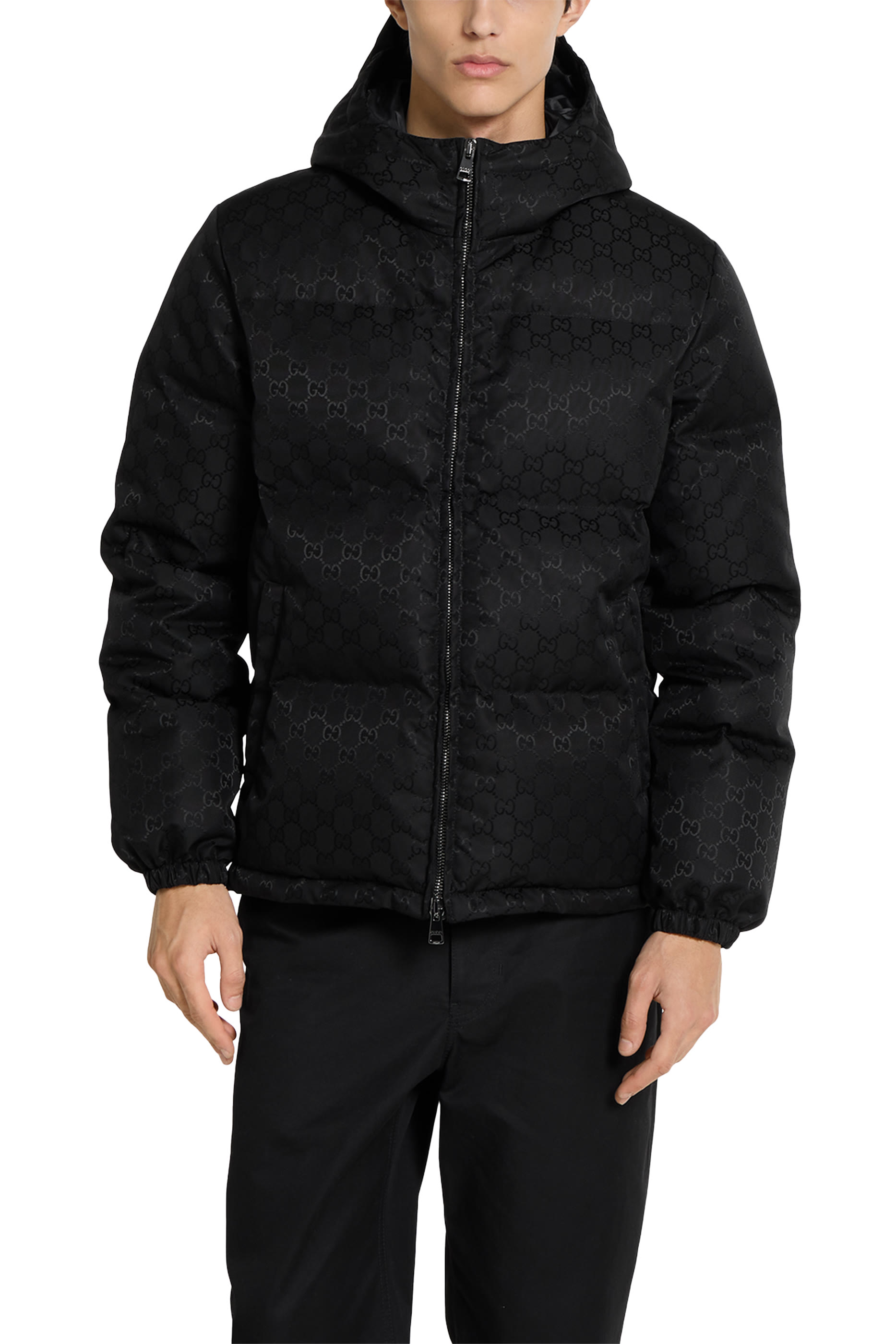 GG Nylon Canvas Down Jacket 