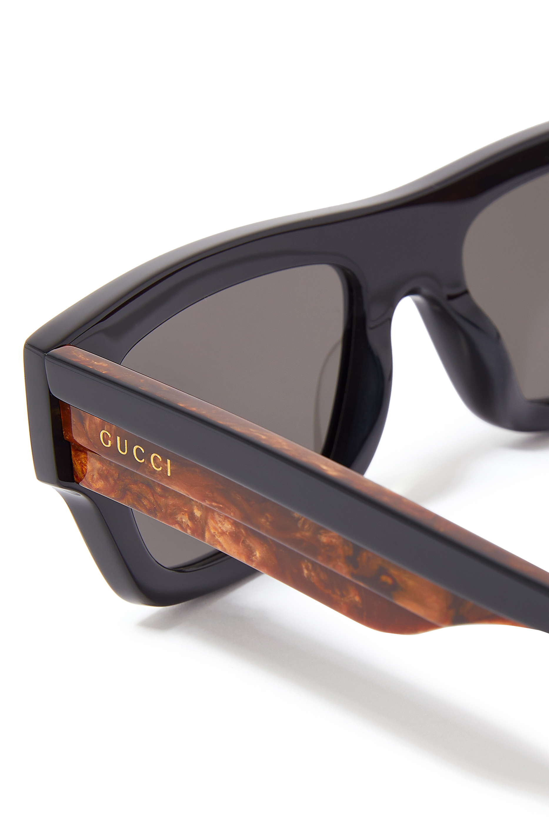 نظارات شمسية أسيتاتى بإطار مستطيلة