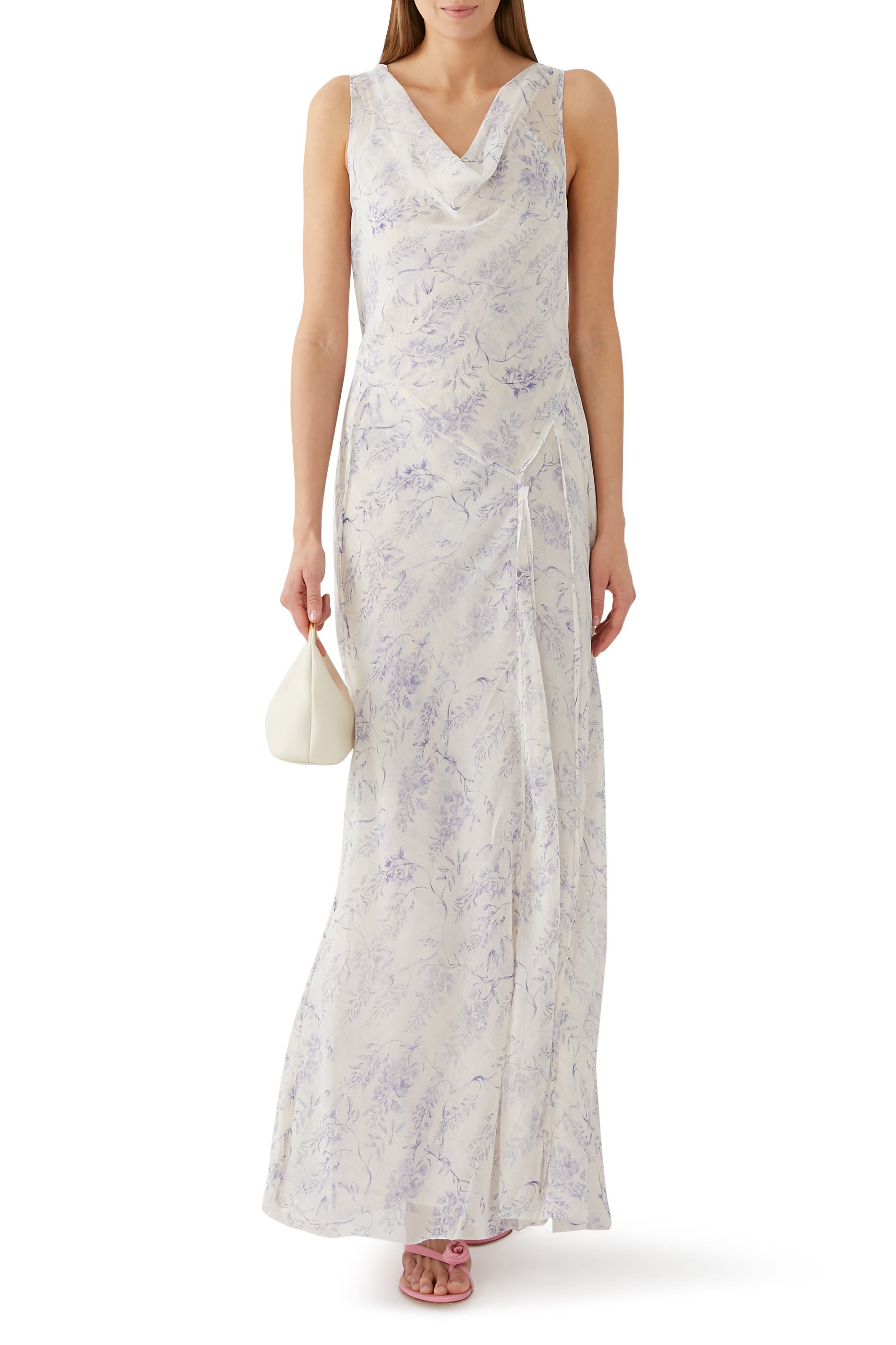 فستان ديتي بطبعة شيفون