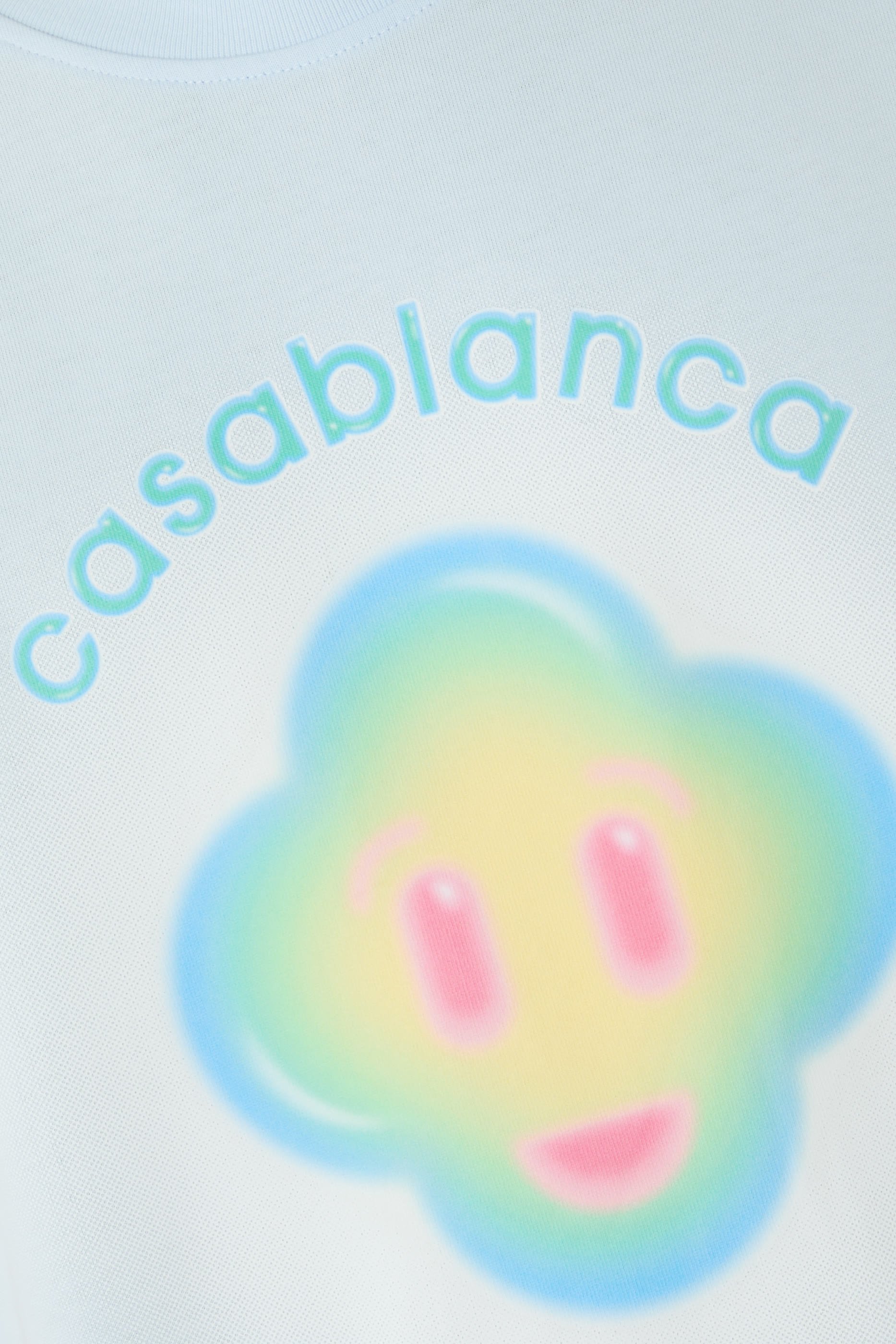 تيشيرت كلاسيكي بطبعة وجه ضاحك