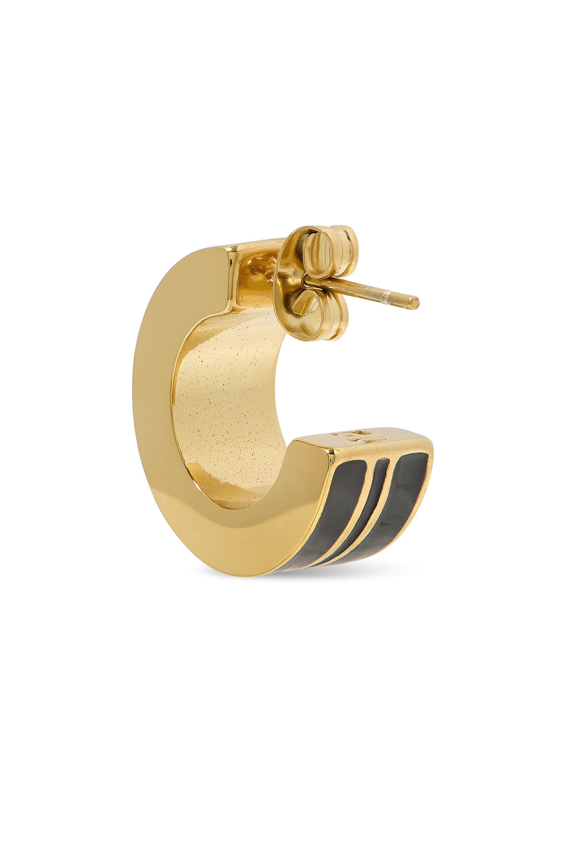 أقراط دائرية بتصميم سميك بلونين