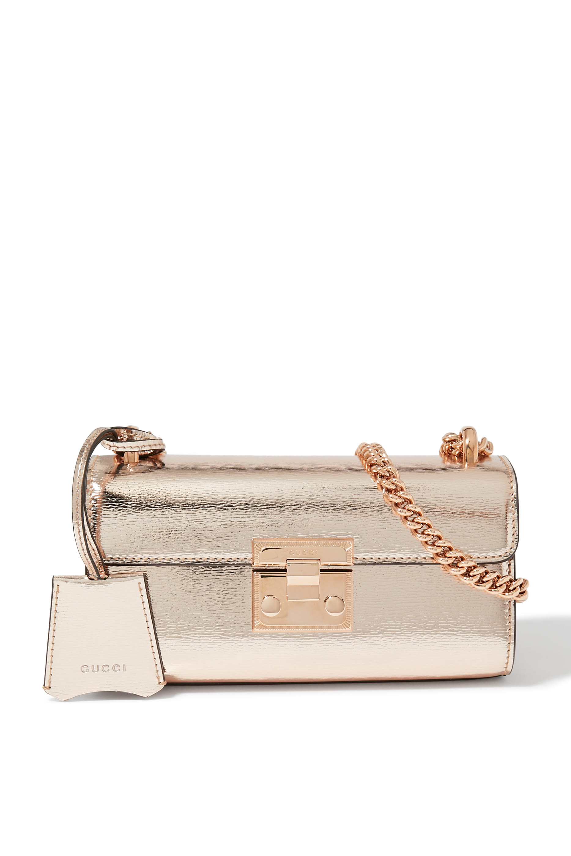 حقيبة كتف صغيرة بقفل