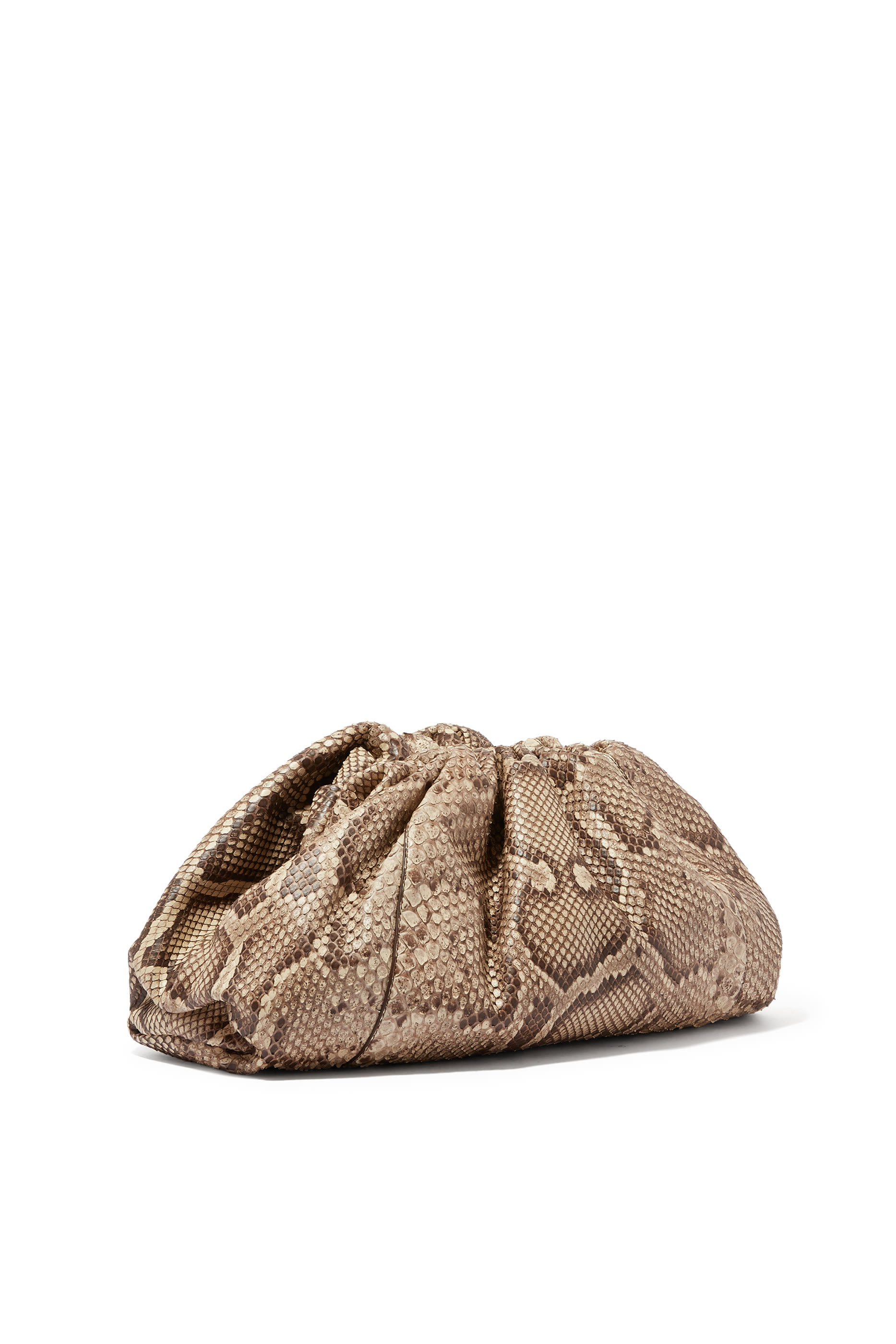 حقيبة ذا باوتش بنقشة جلد أفعى