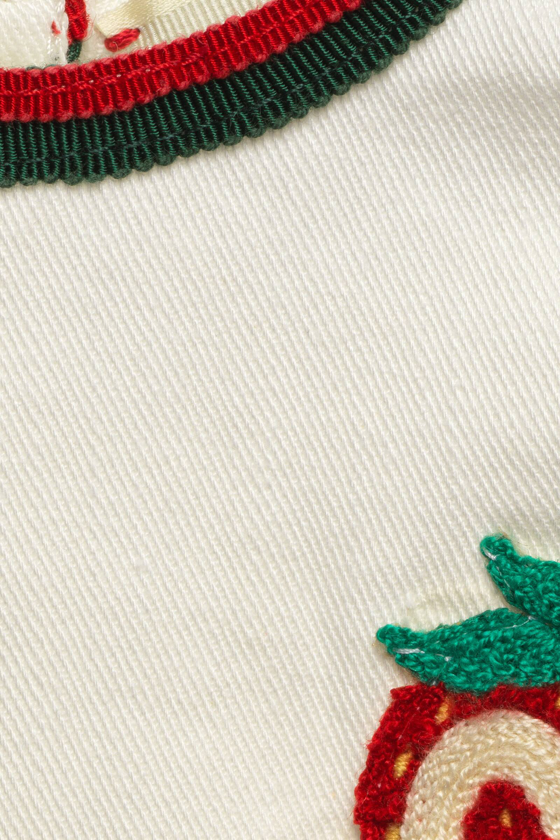 فستان قطن بحرفي GG وفراولة