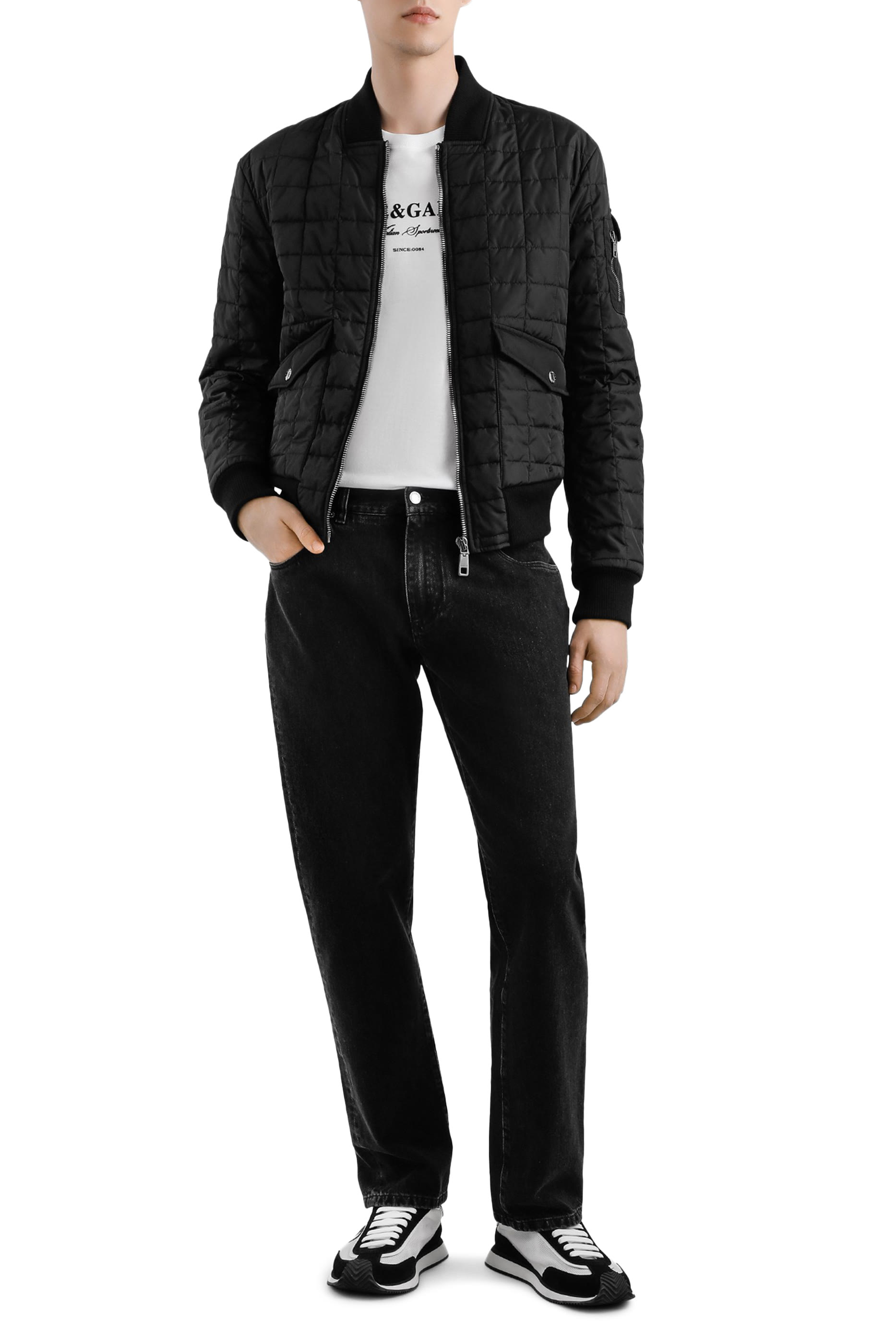 تيشيرت بطبعة شعار الماركة قطن