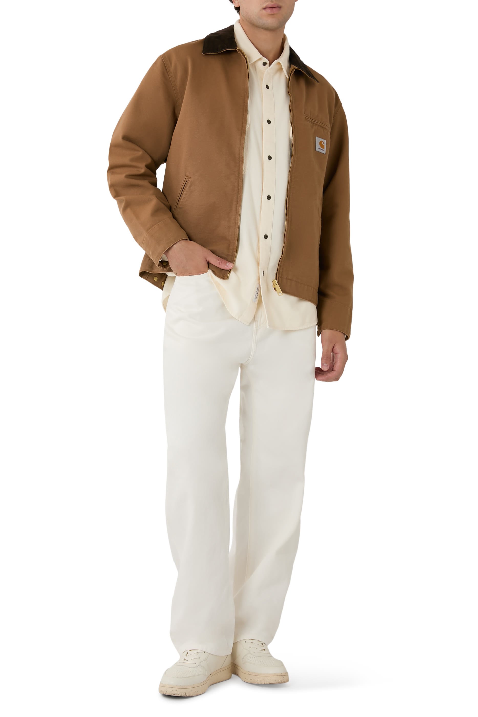 قميص جاك بتصميم مقسم بأزرار دنيم