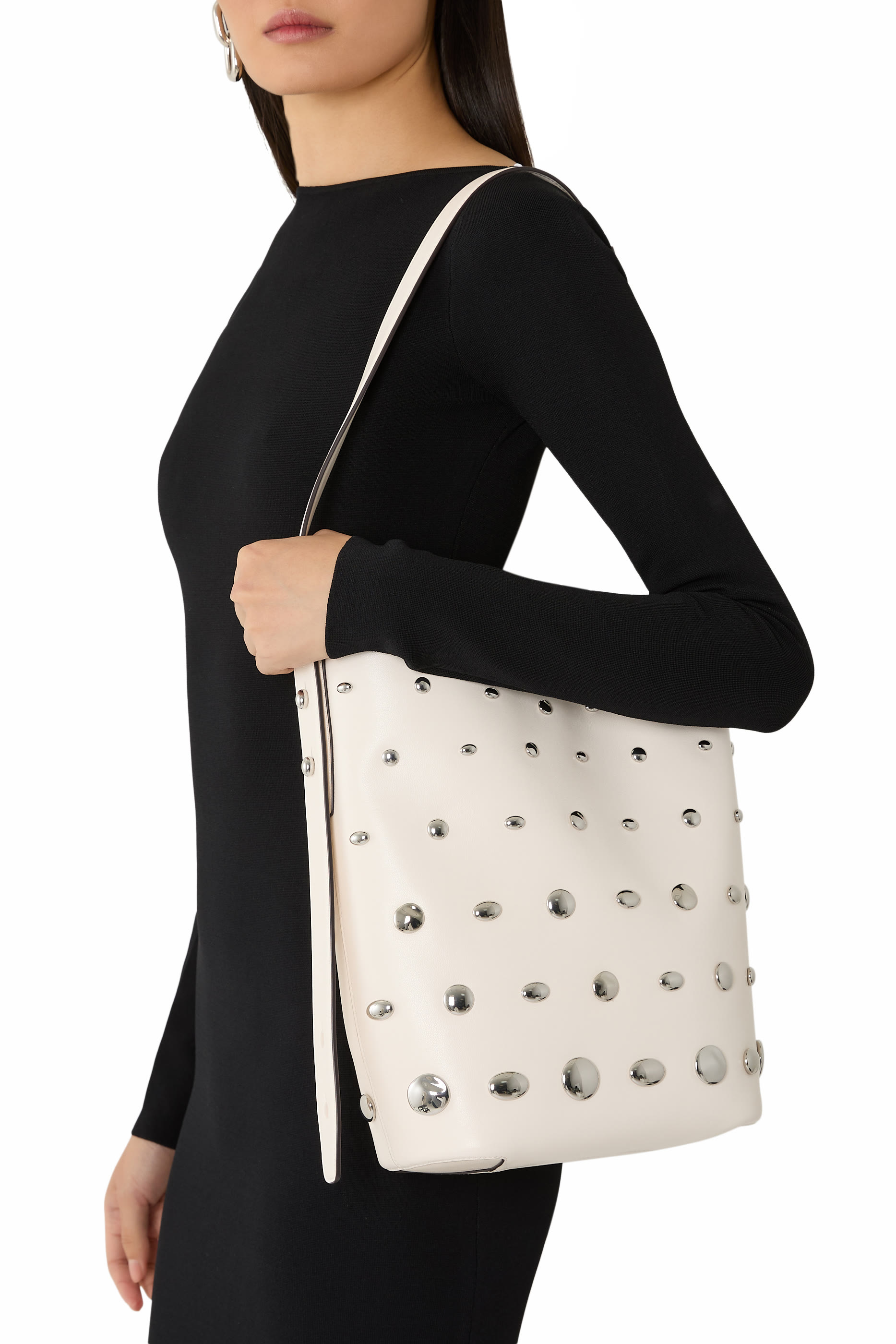 حقيبة باكيت هالو مزينة بأحجار