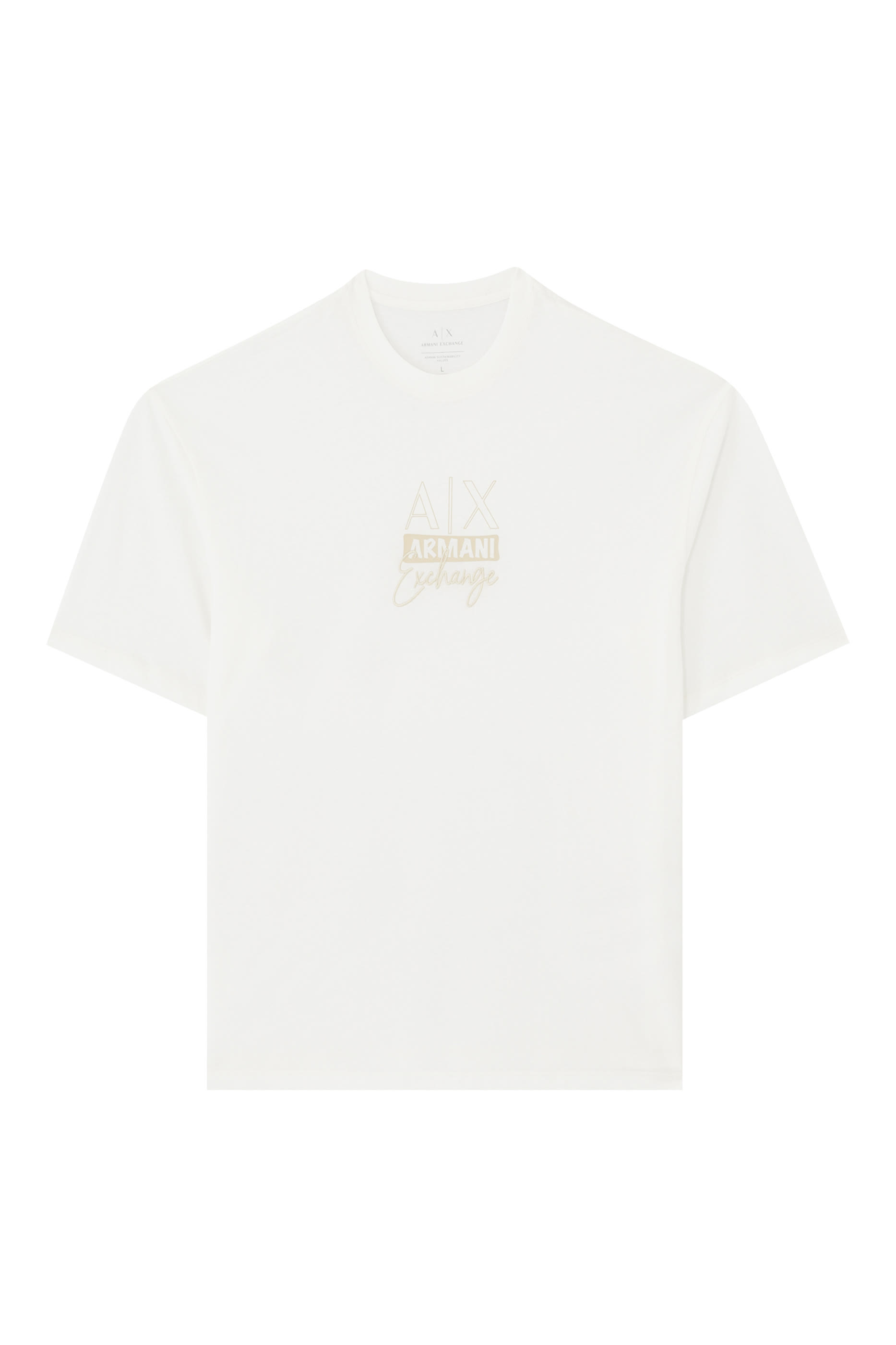 تيشيرت بياقة ضيقة قطن