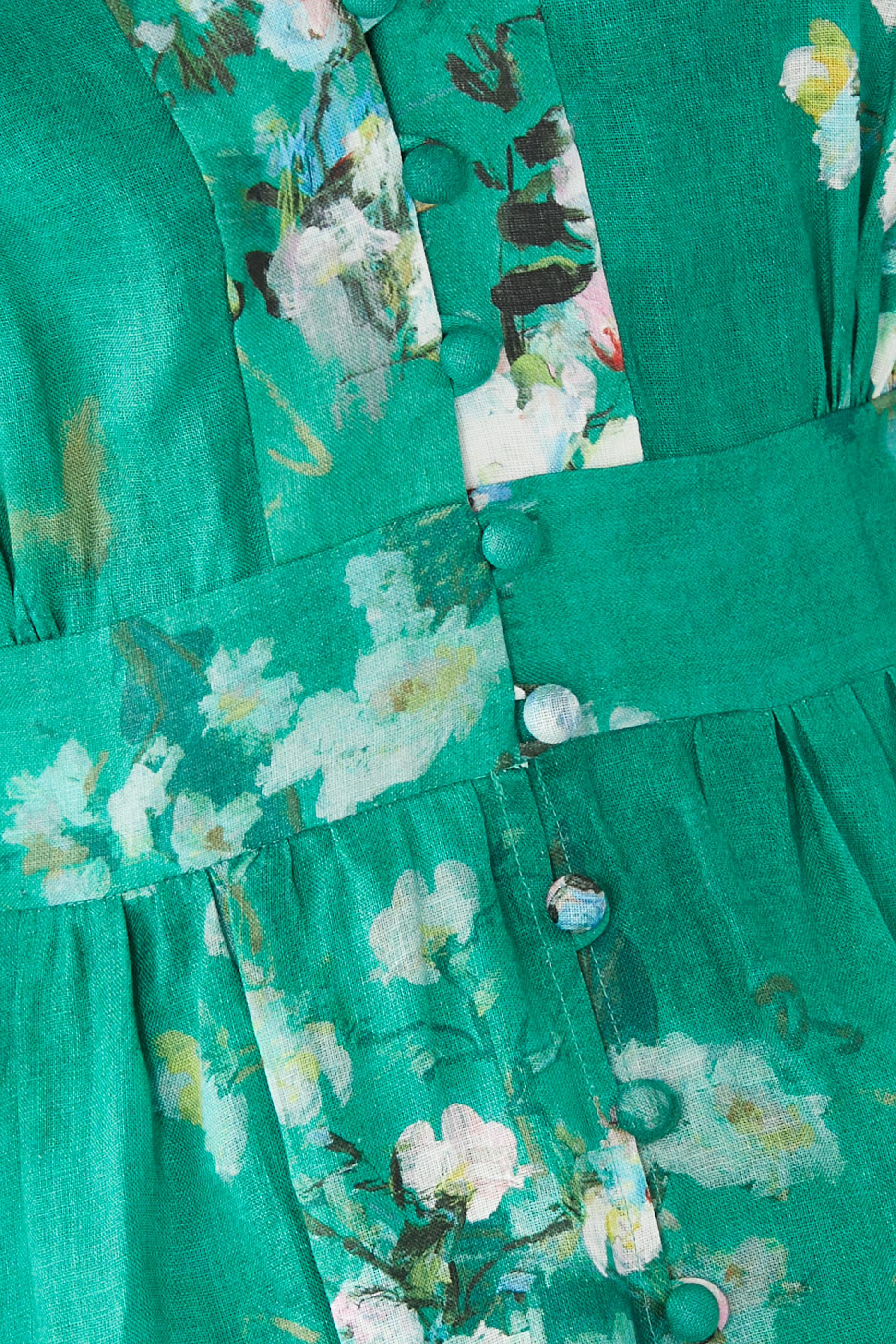 فستان إيفرلي متوسط الطول بياقة عميقة