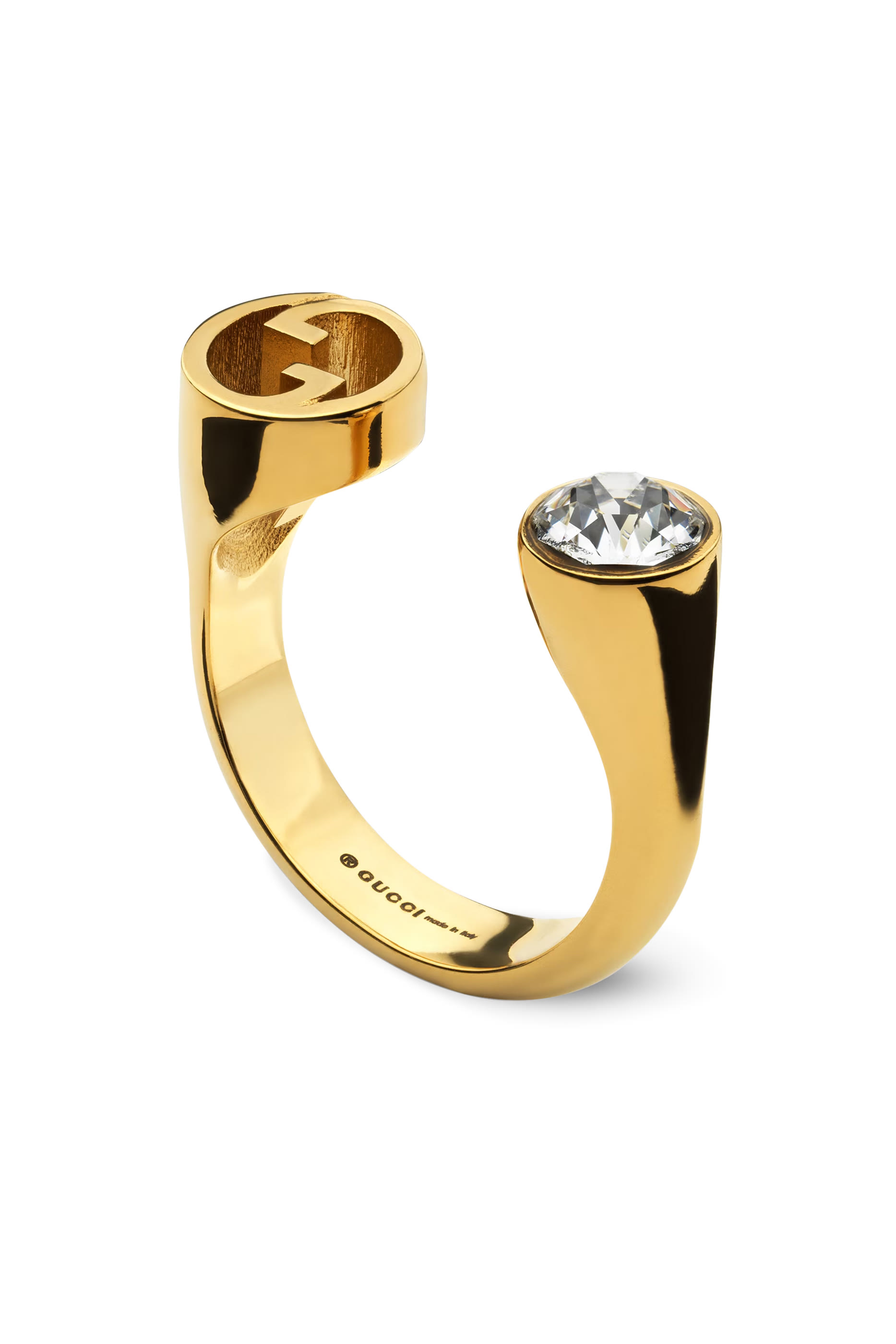 خاتم بلوندي مرصع بكريستال