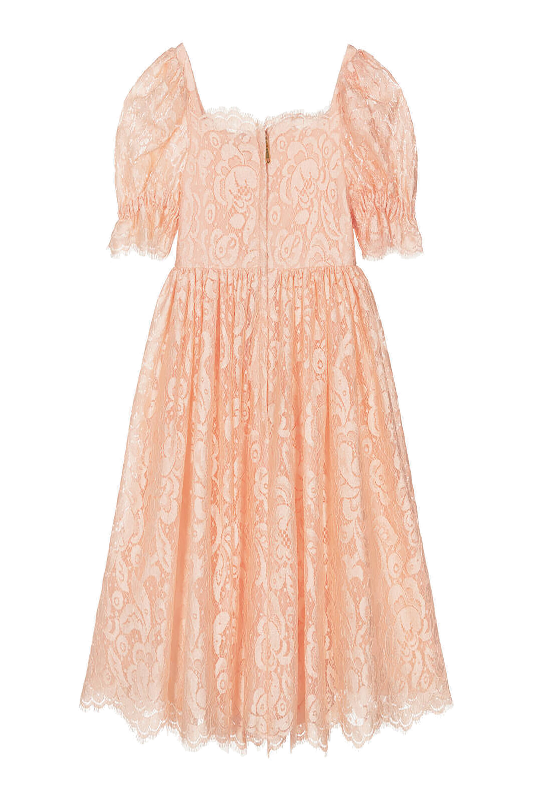 فستان دانتيل مزين بالزهور للأطفال