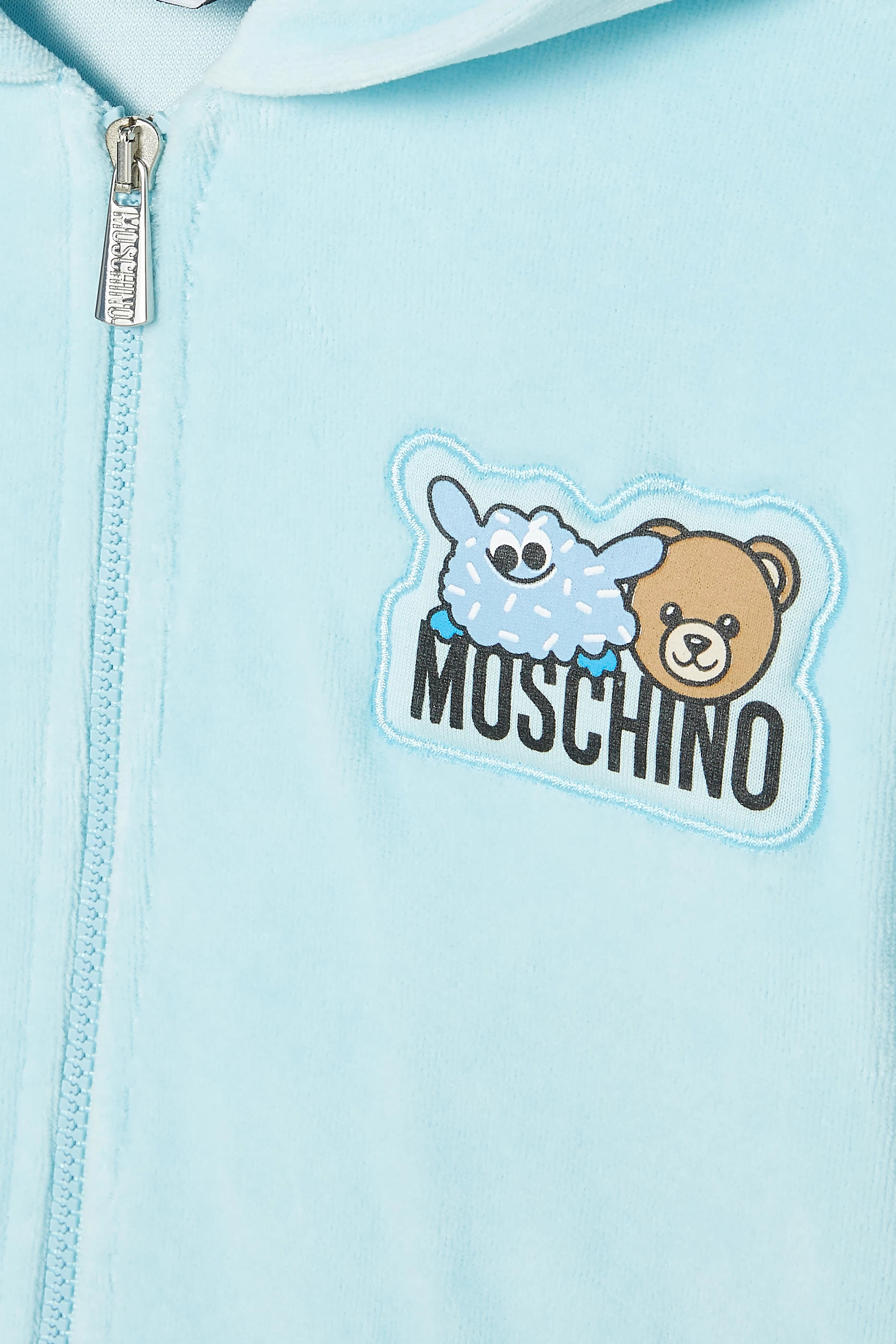 بدلة رياضية بغطاء للرأس مزينة بنقشة الدب تيدي والأصدقاء الوحوش جيرسيه