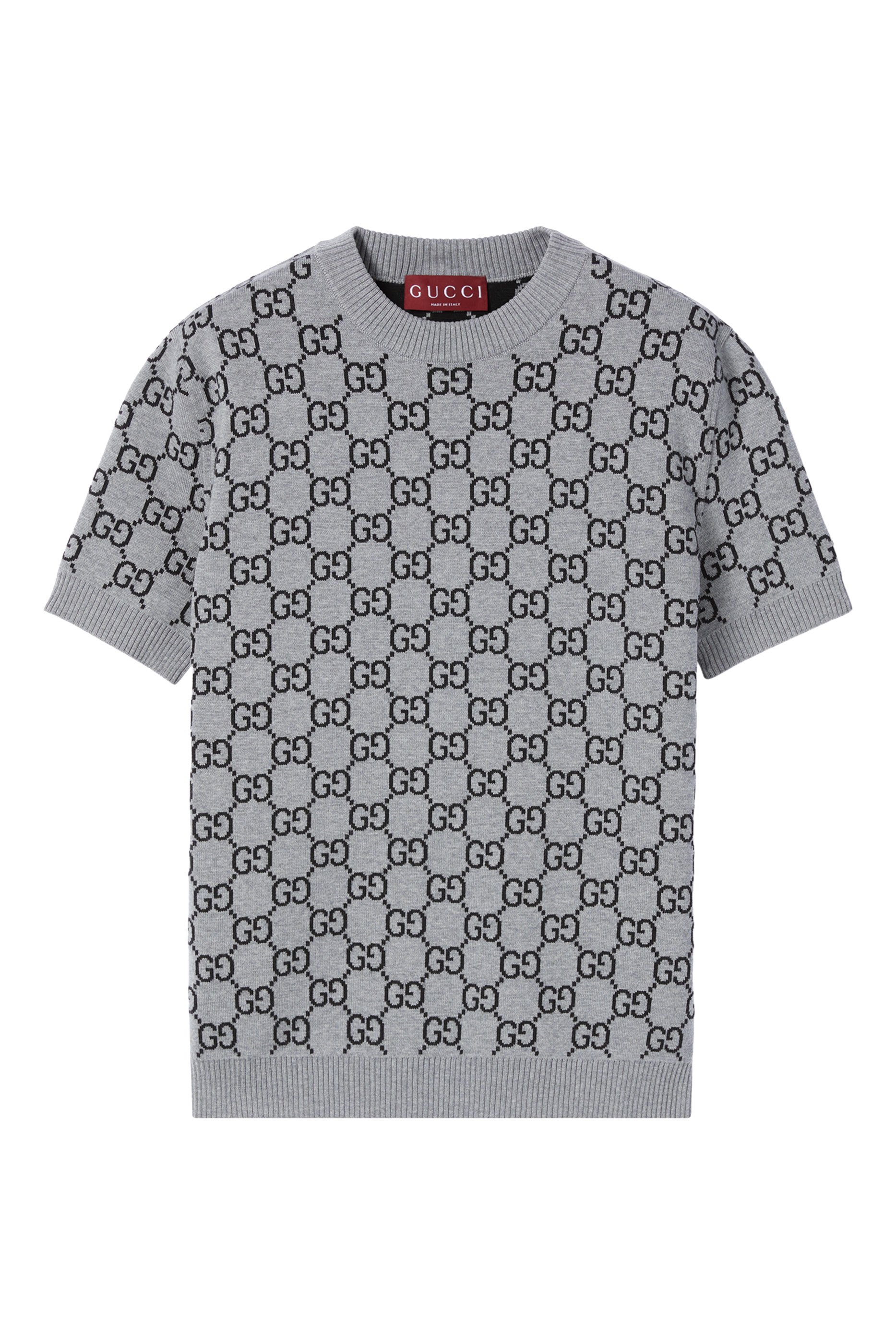  Reversible GG Wool Jacquard Top