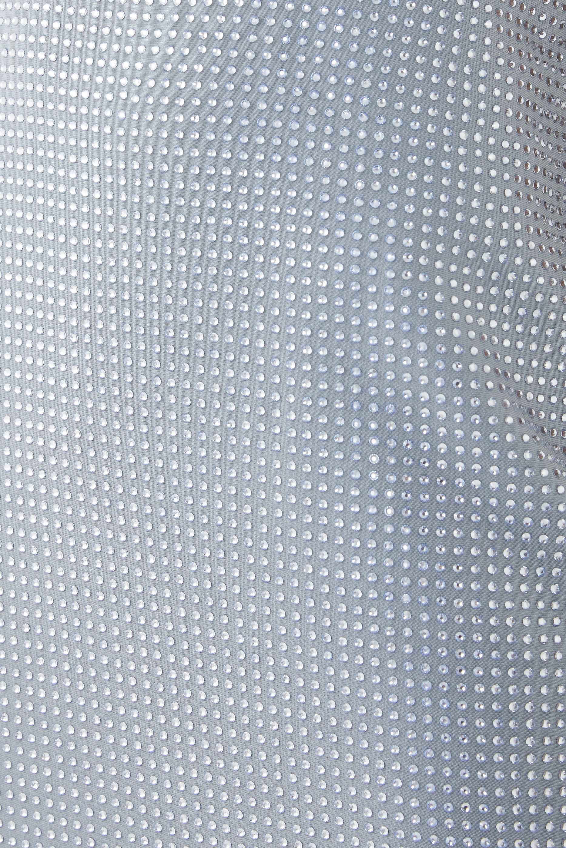 فستان قصير بلا حمالات مزين بأحجار براقة