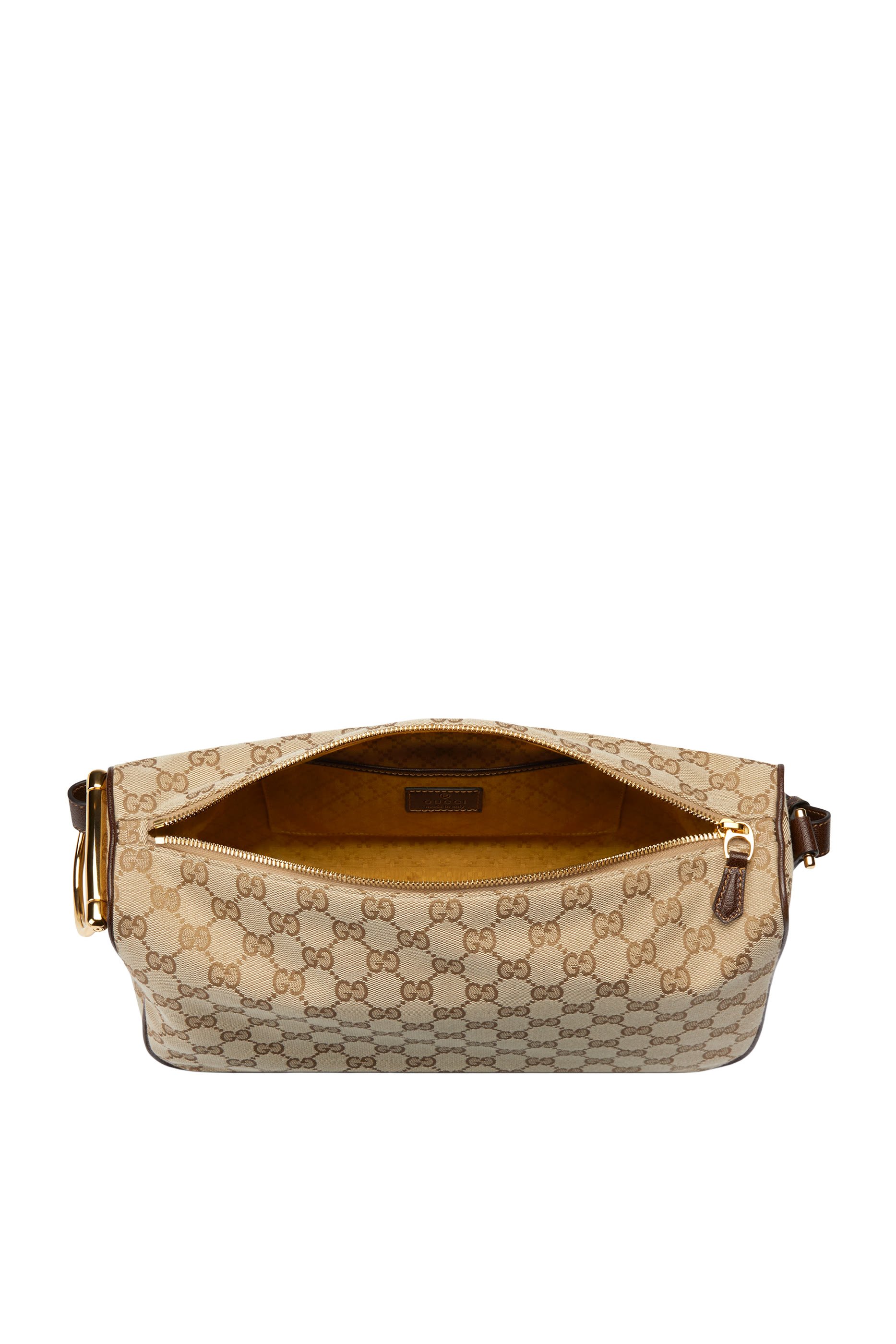 حقيبة كتف متوسطة بنصف حلية لجام حصان