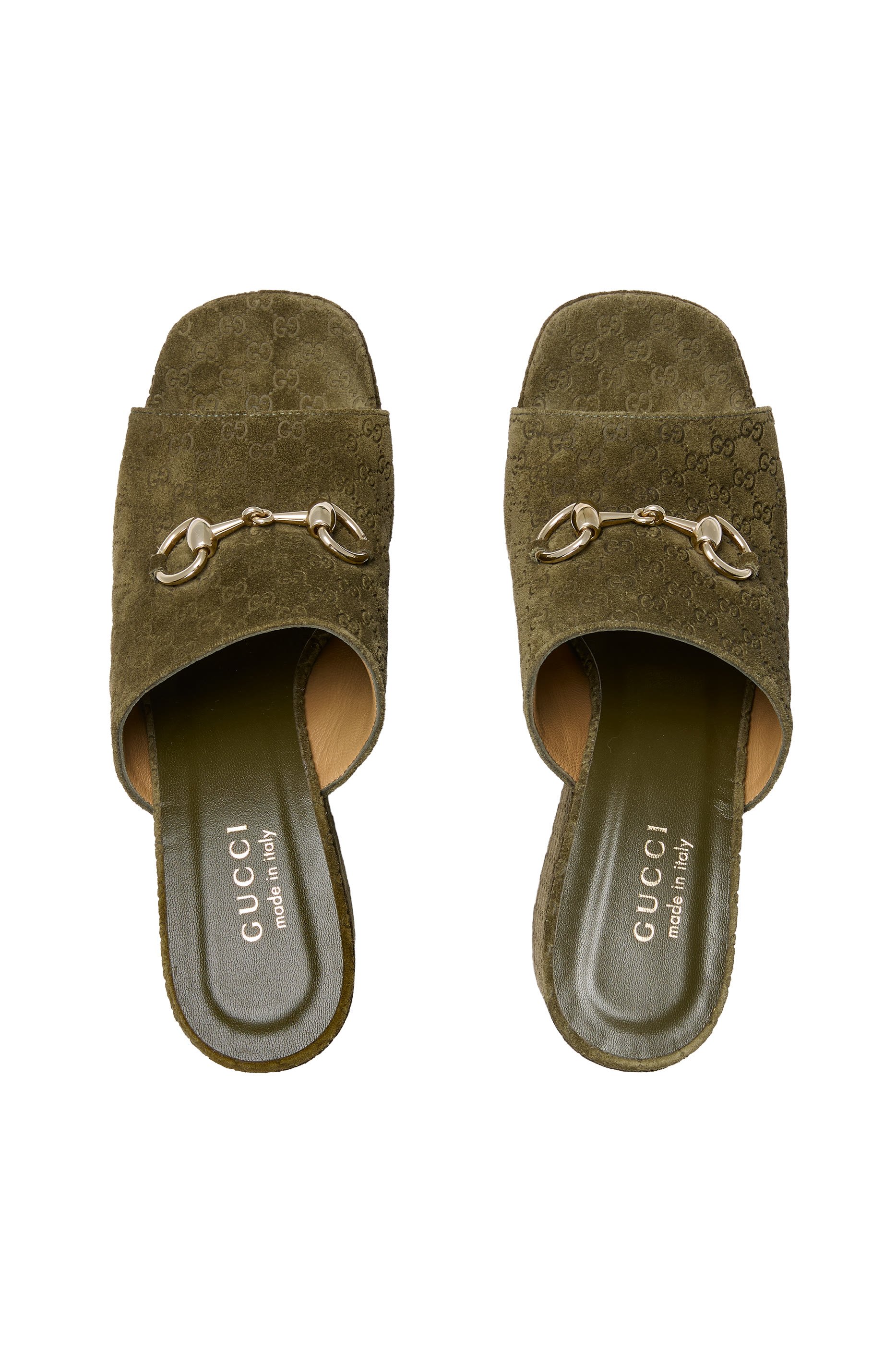 صندل بكعب ويدج وحلية لجام الحصان