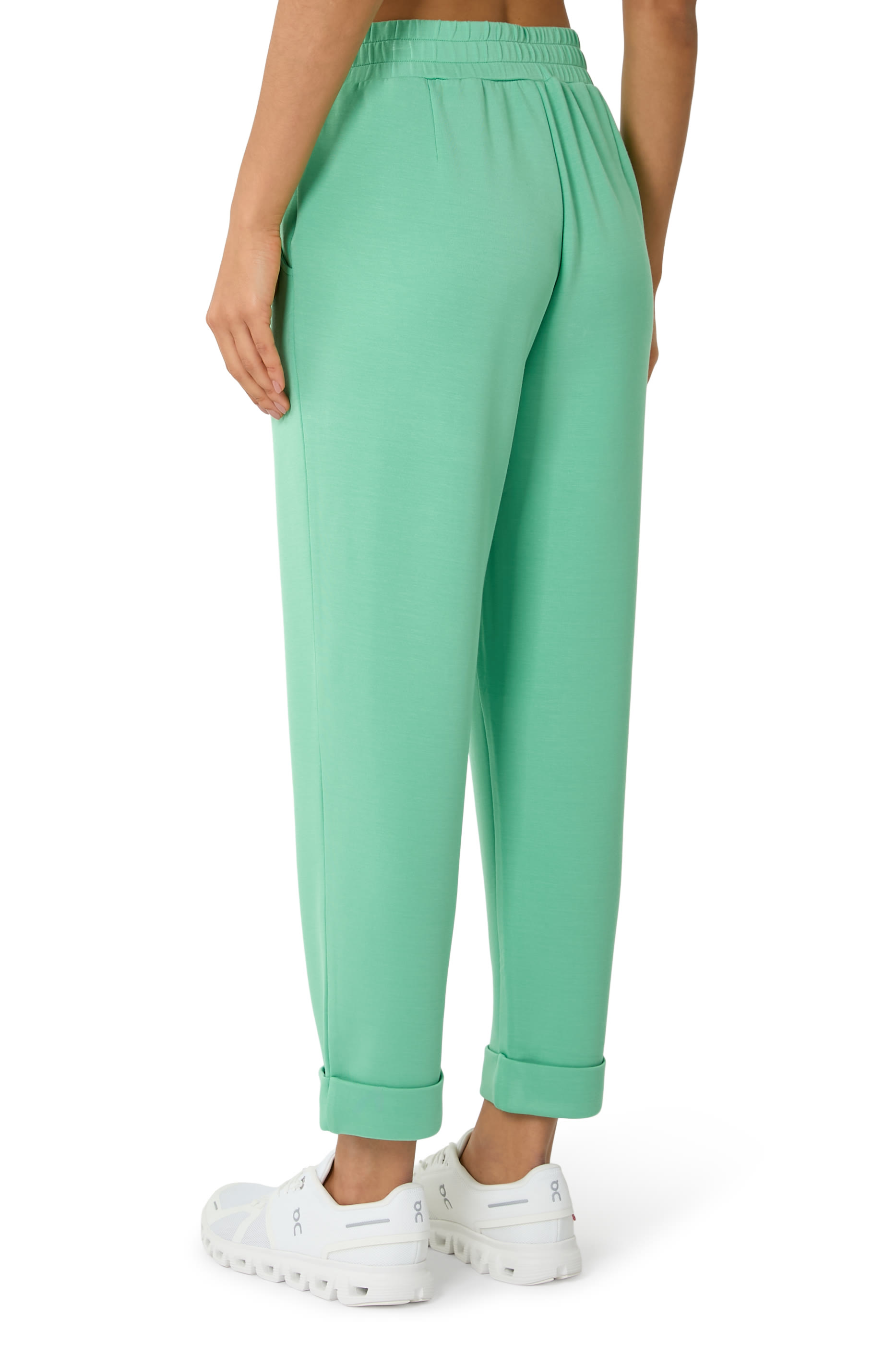 بنطال بأسوار كاحل مطوية 28.5 بوصة