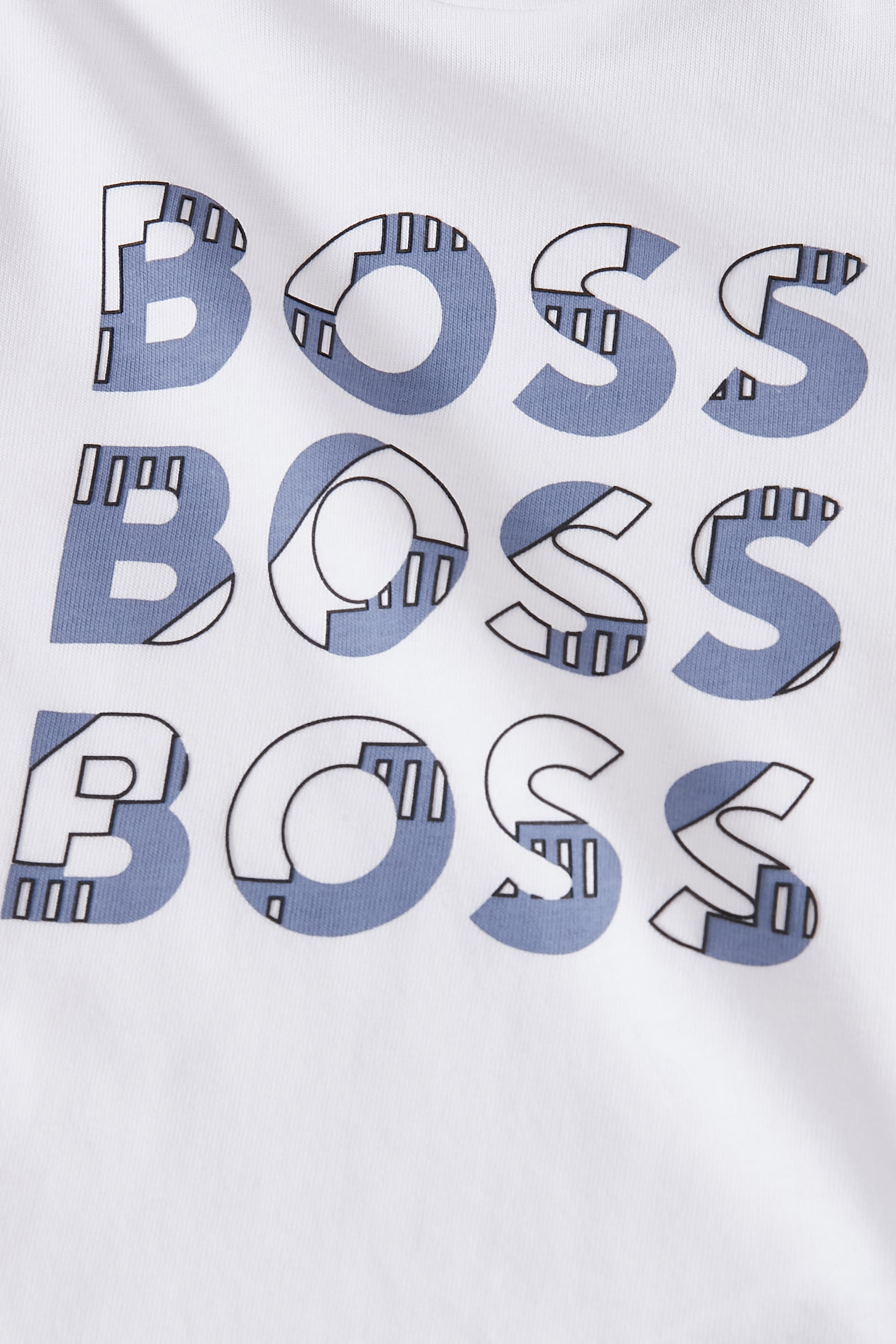 قميص بأكمام طويلة وشعار الماركة للأطفال