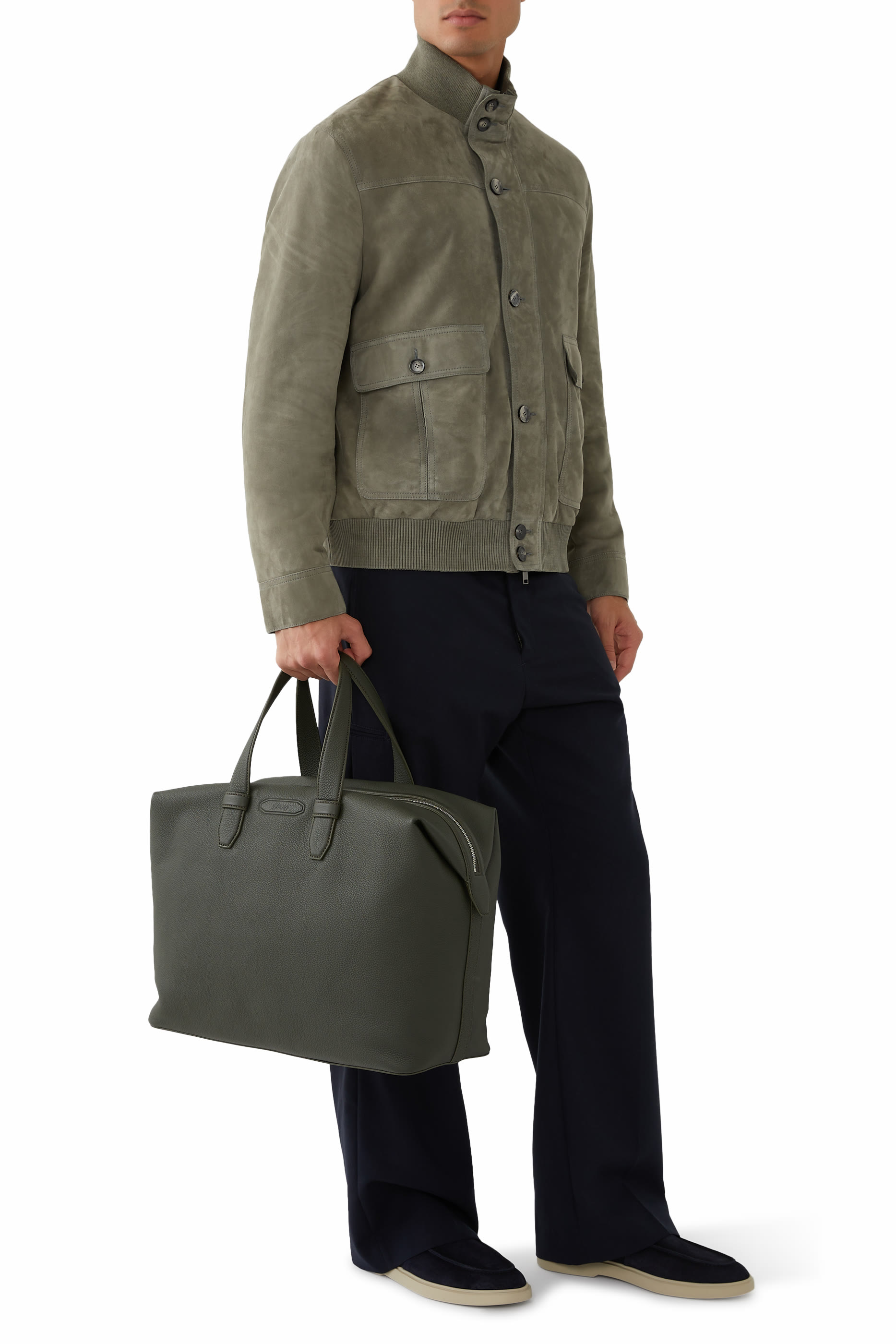 حقيبة دافل جلد