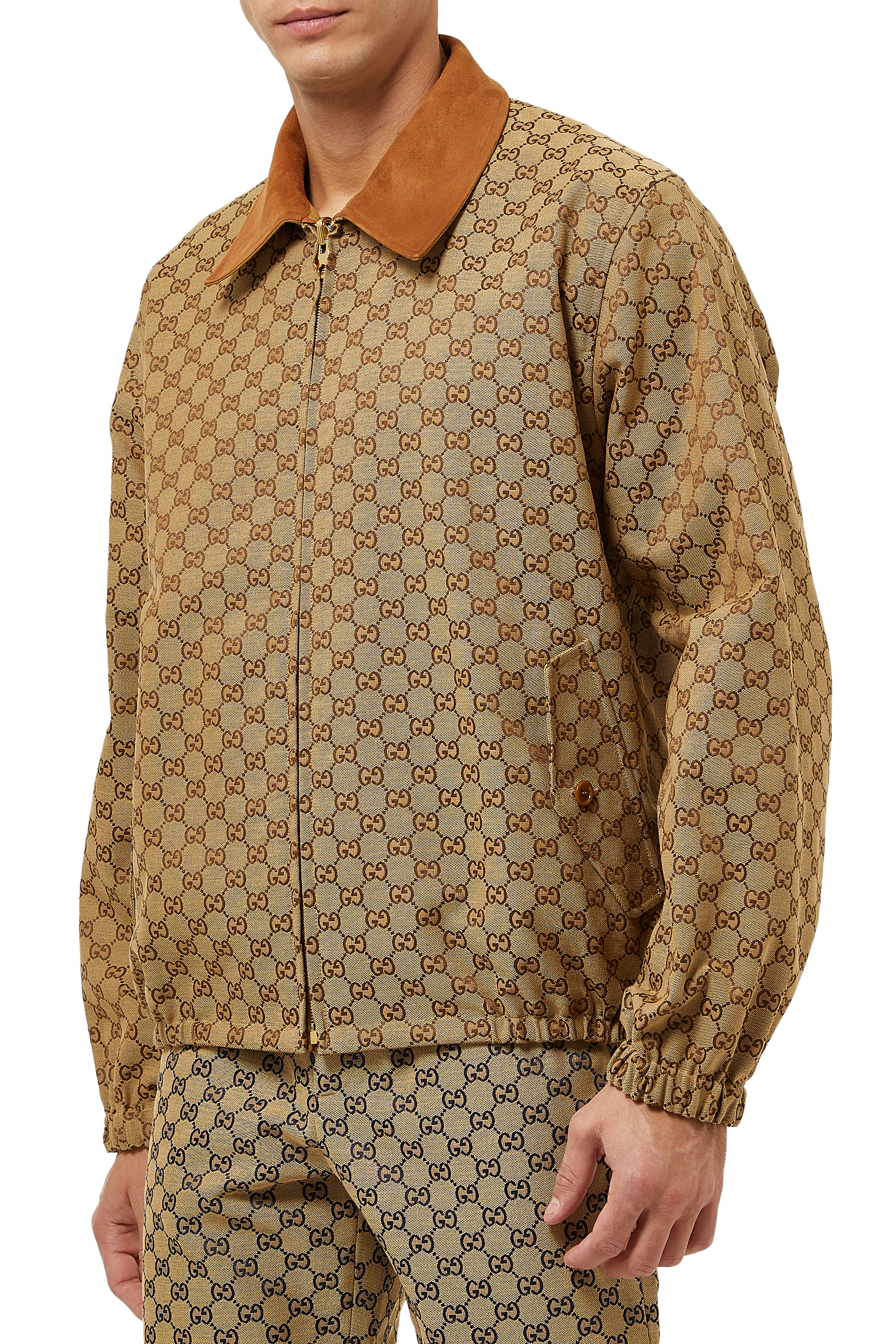 جاكيت بوجين بشعار الماركة GG