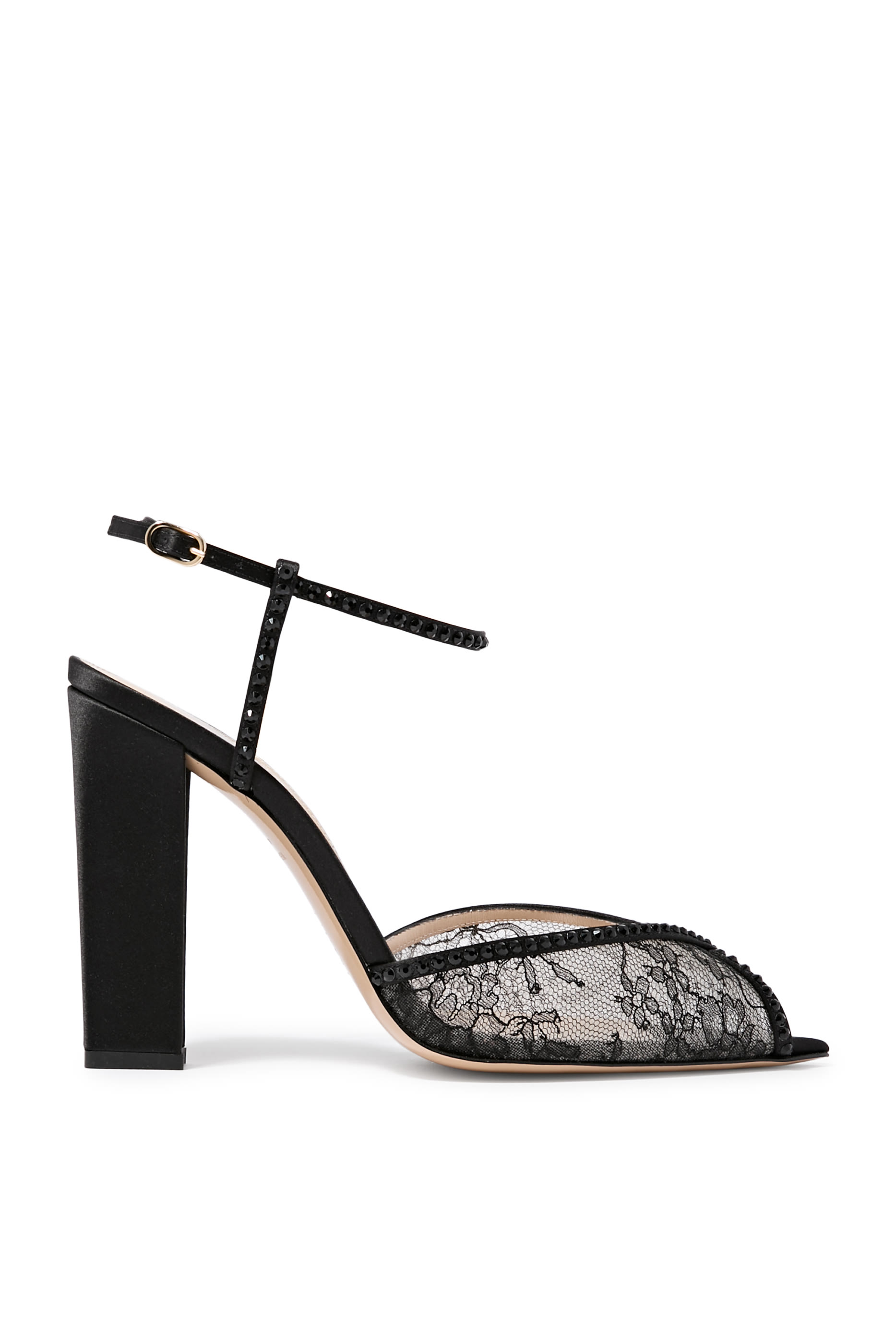 Katy 105 Lace and Satin Pumps