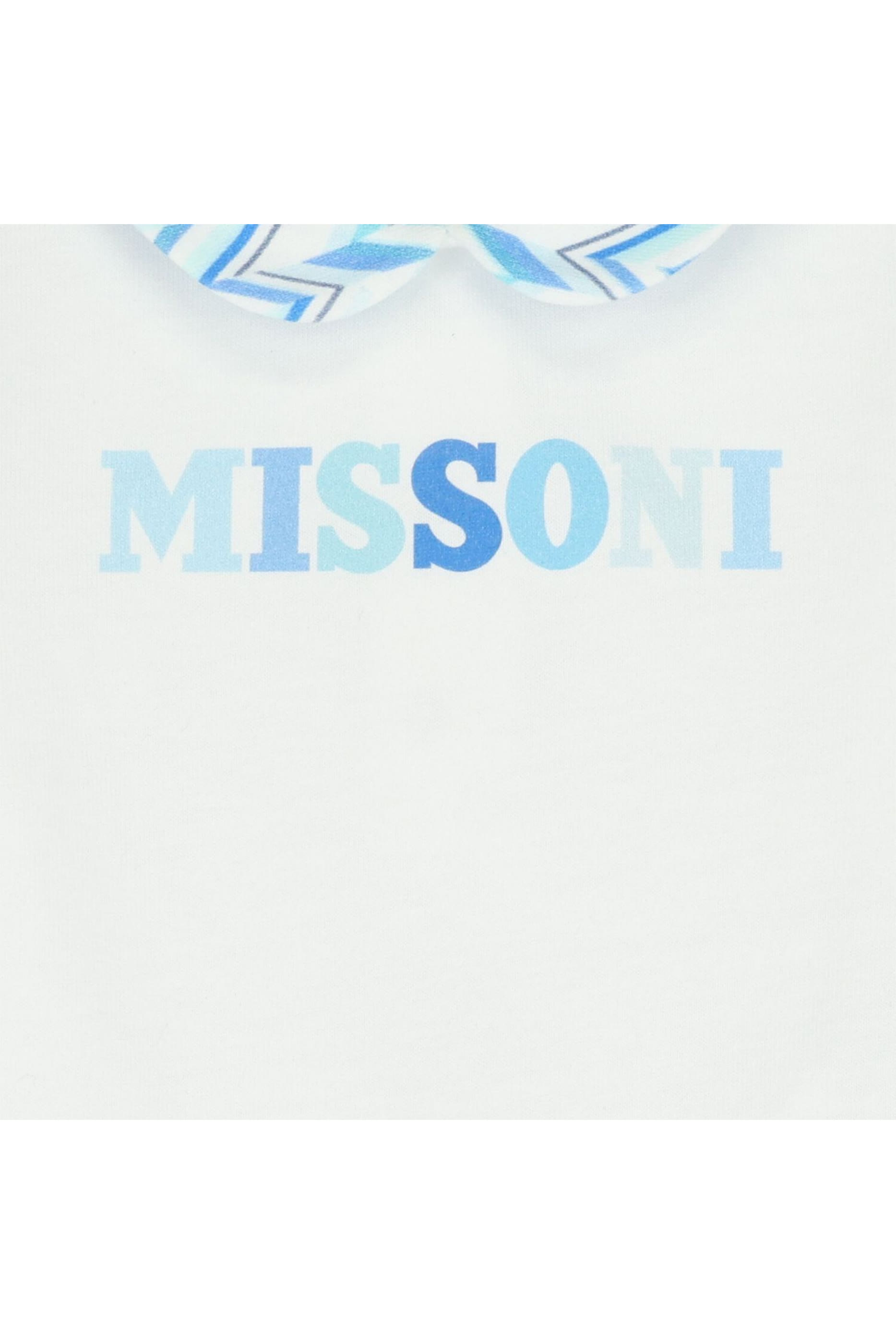 طقم بشعار الماركة وطبعة خطوط متعرجة للأطفال