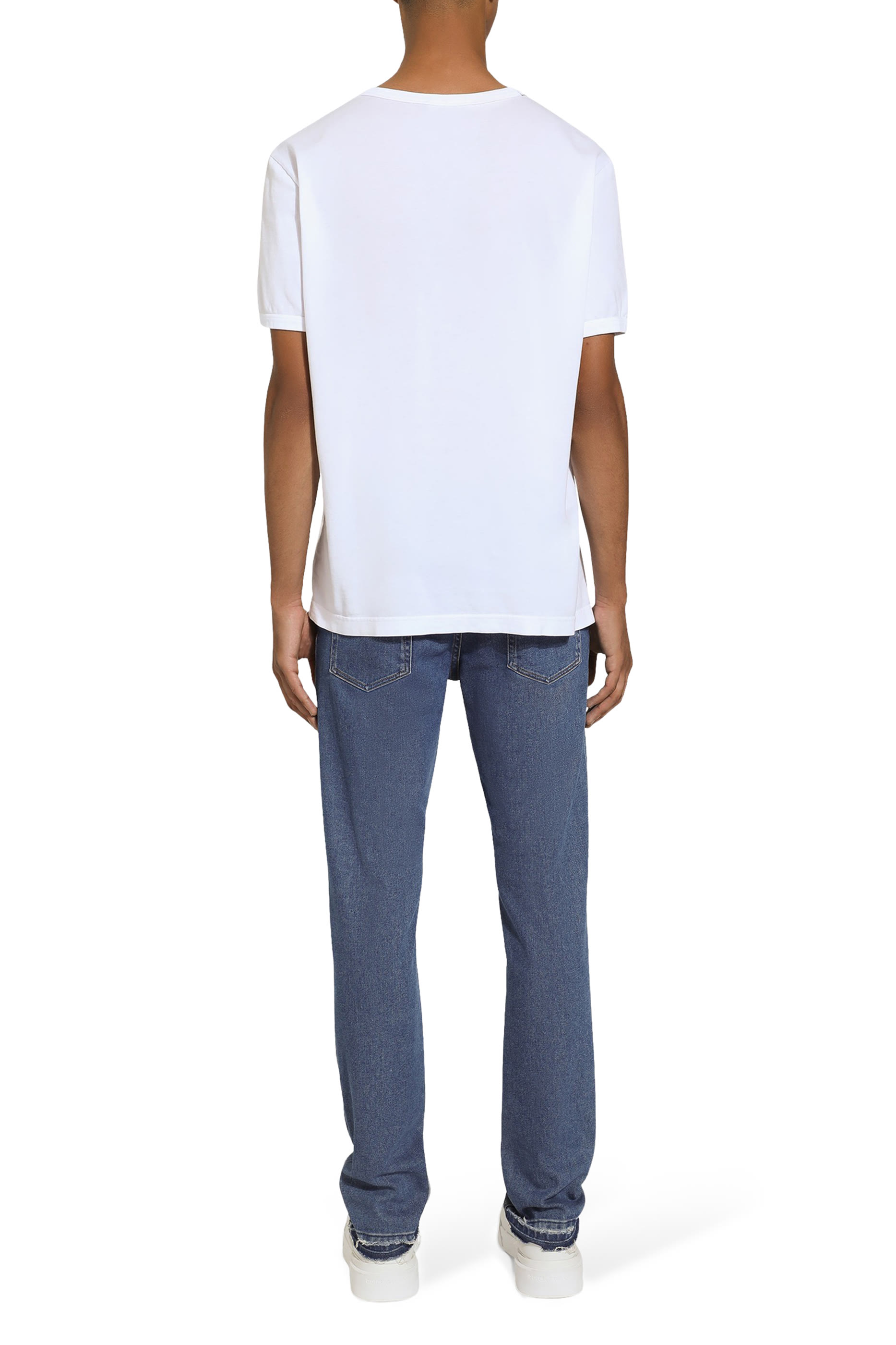 بنطال جينز بقصة ضيقة قطن مطاطي