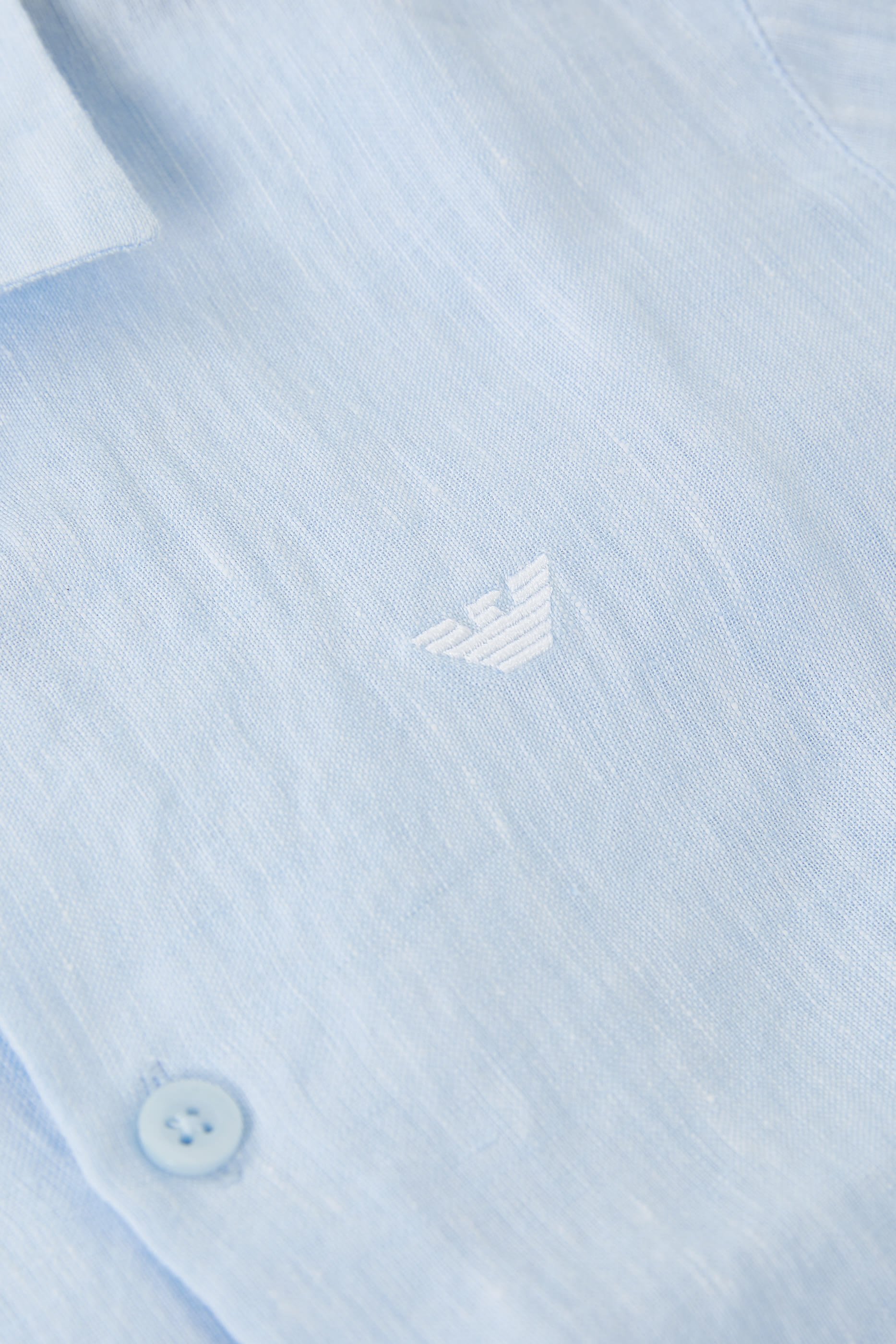 قميص كتان بأزرار للأطفال