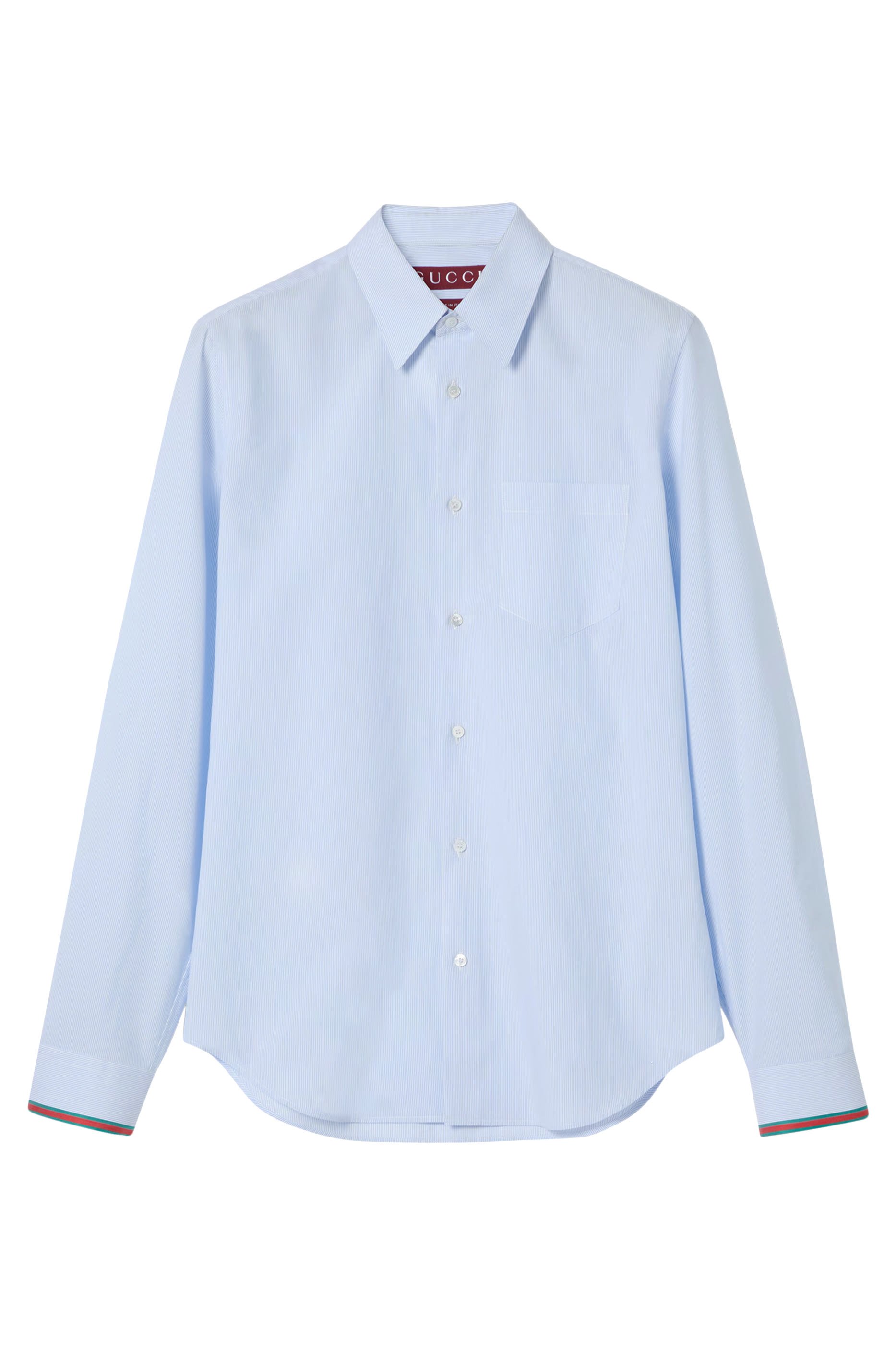 قميص مخطط بشريط ويب قطن