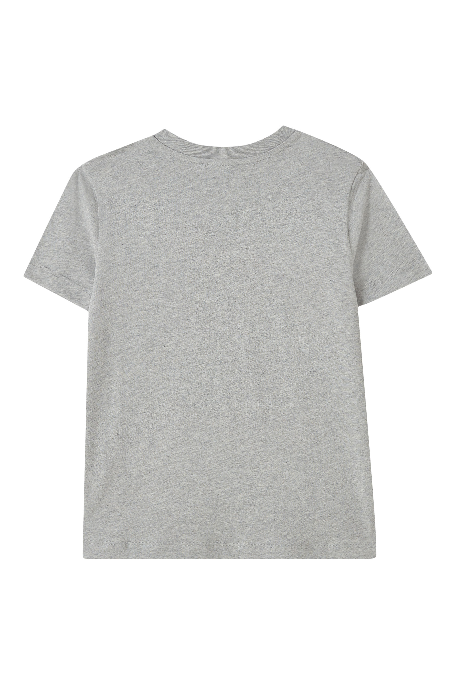 تيشيرت جيرسيه بشعار الماركة وخطوط متعرجة للأطفال