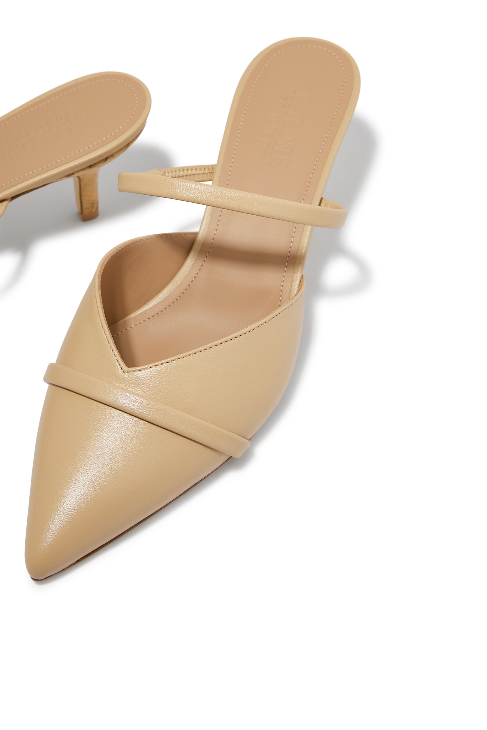 حذاء فرانكي بكعب قصير بطول 45 جلد بَف