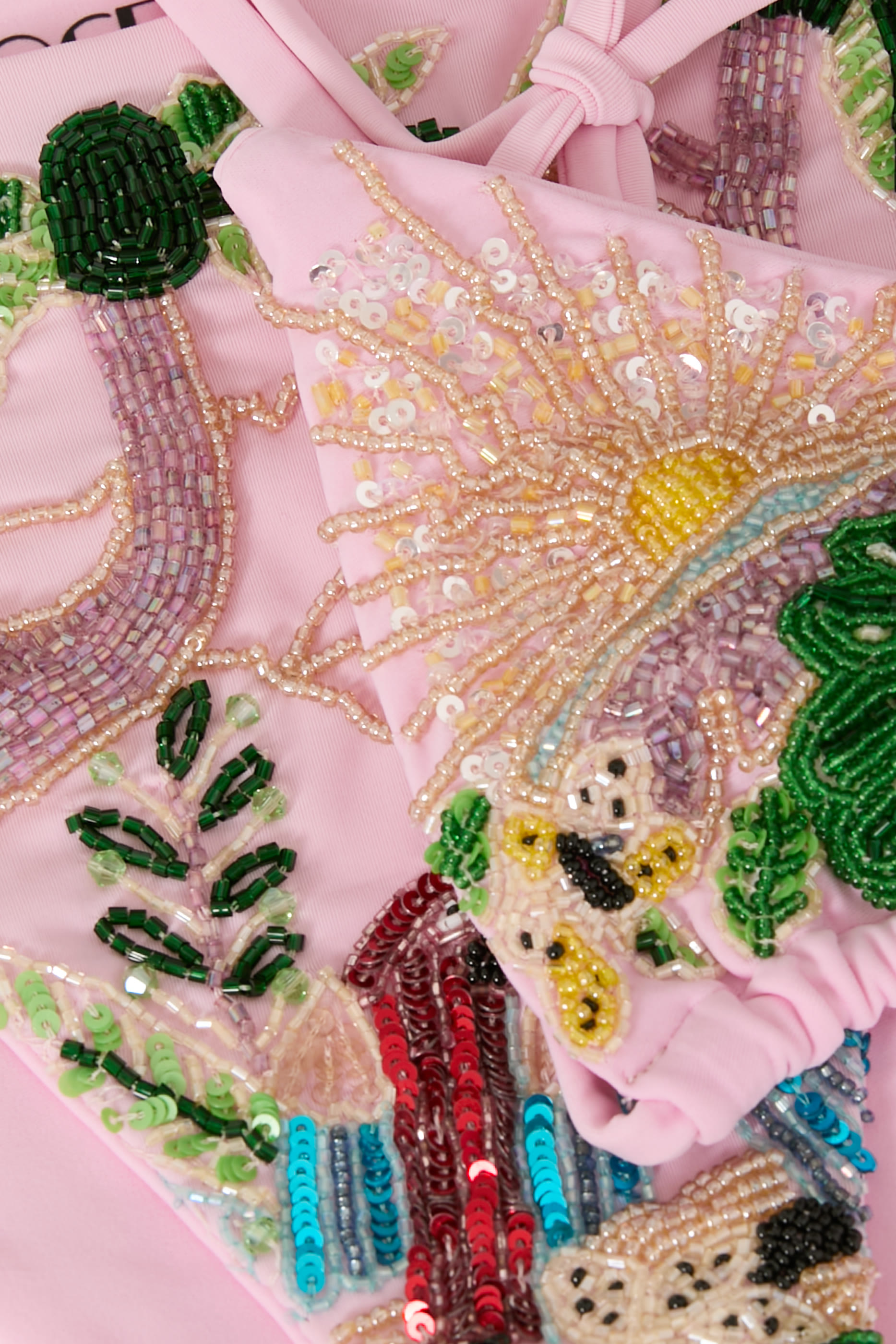 قطعة بيكيني سفلية تشارلي بنقشة استوائية خامة فاخرة