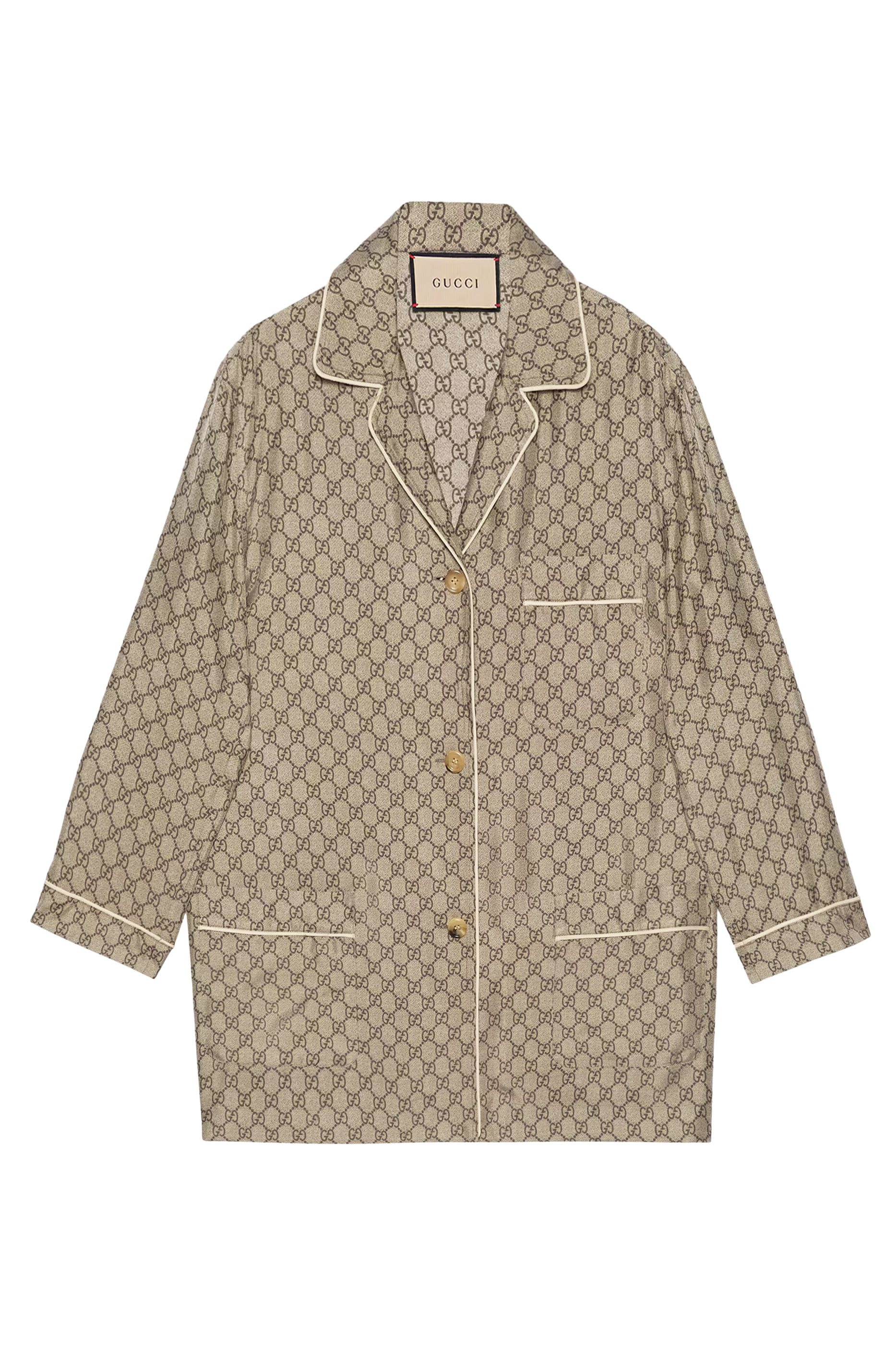 قميص بشعار الماركة حرير سوبريم