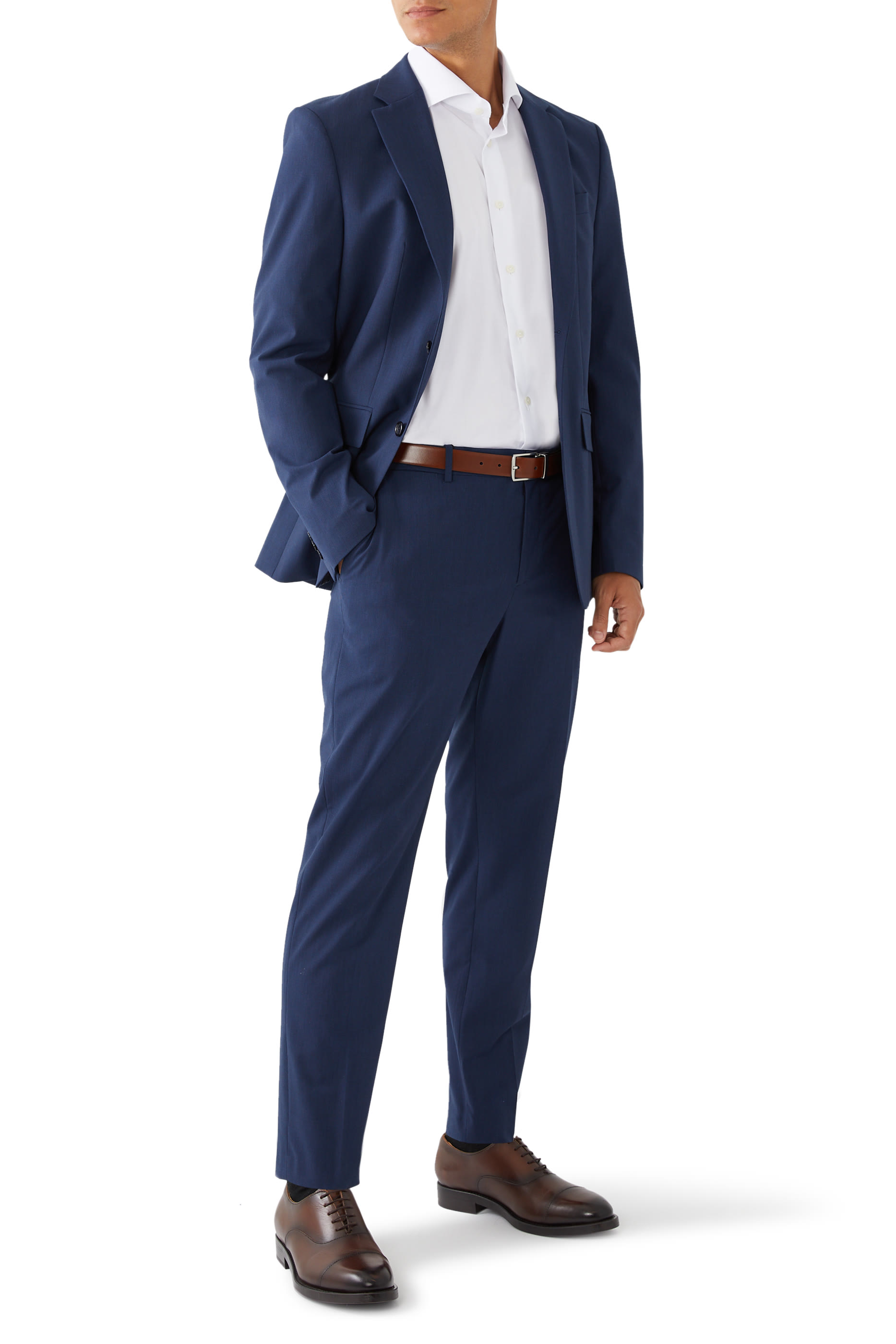 قميص تويل سادة مميز للماركة