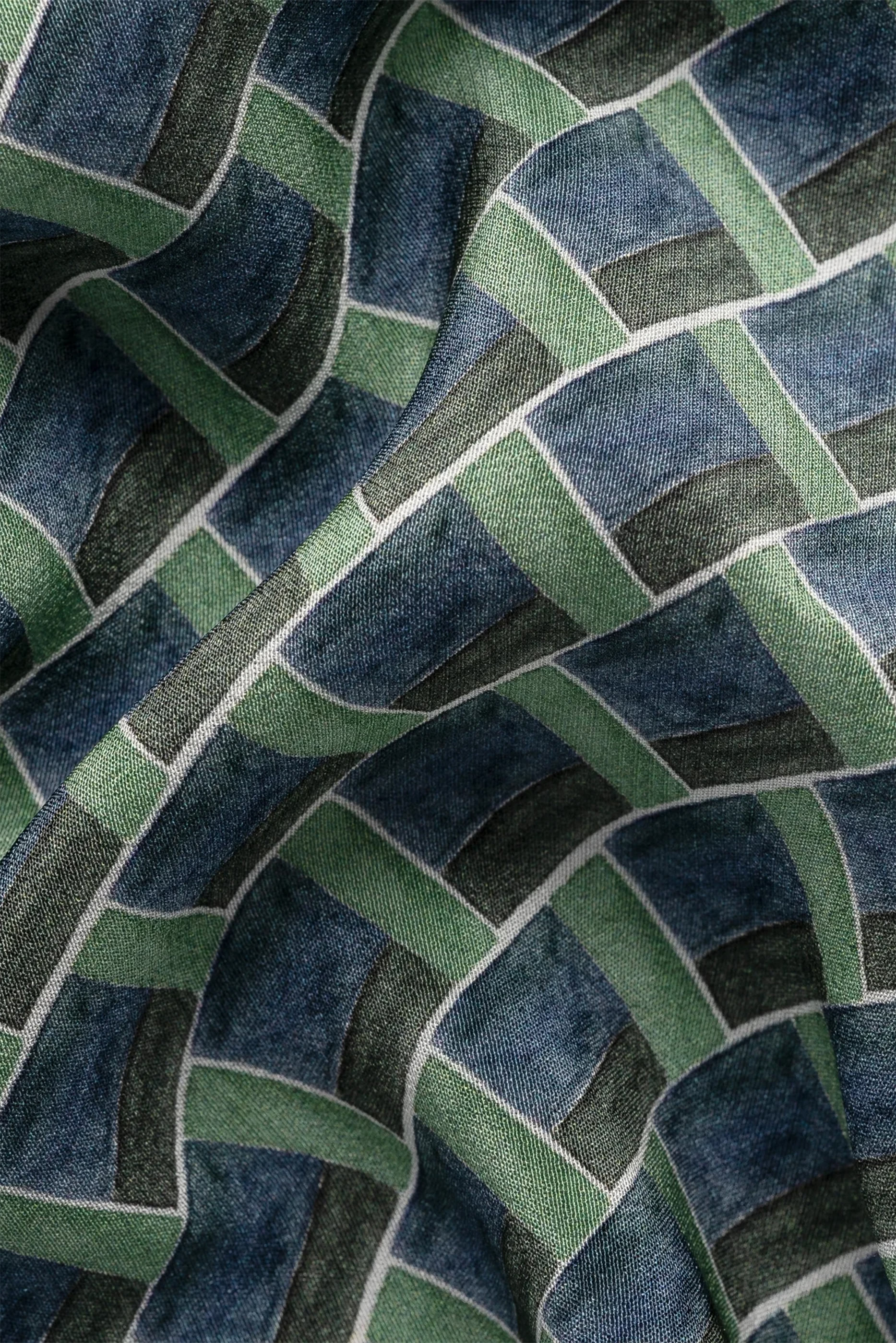 باندانا بنقشة هندسية حرير